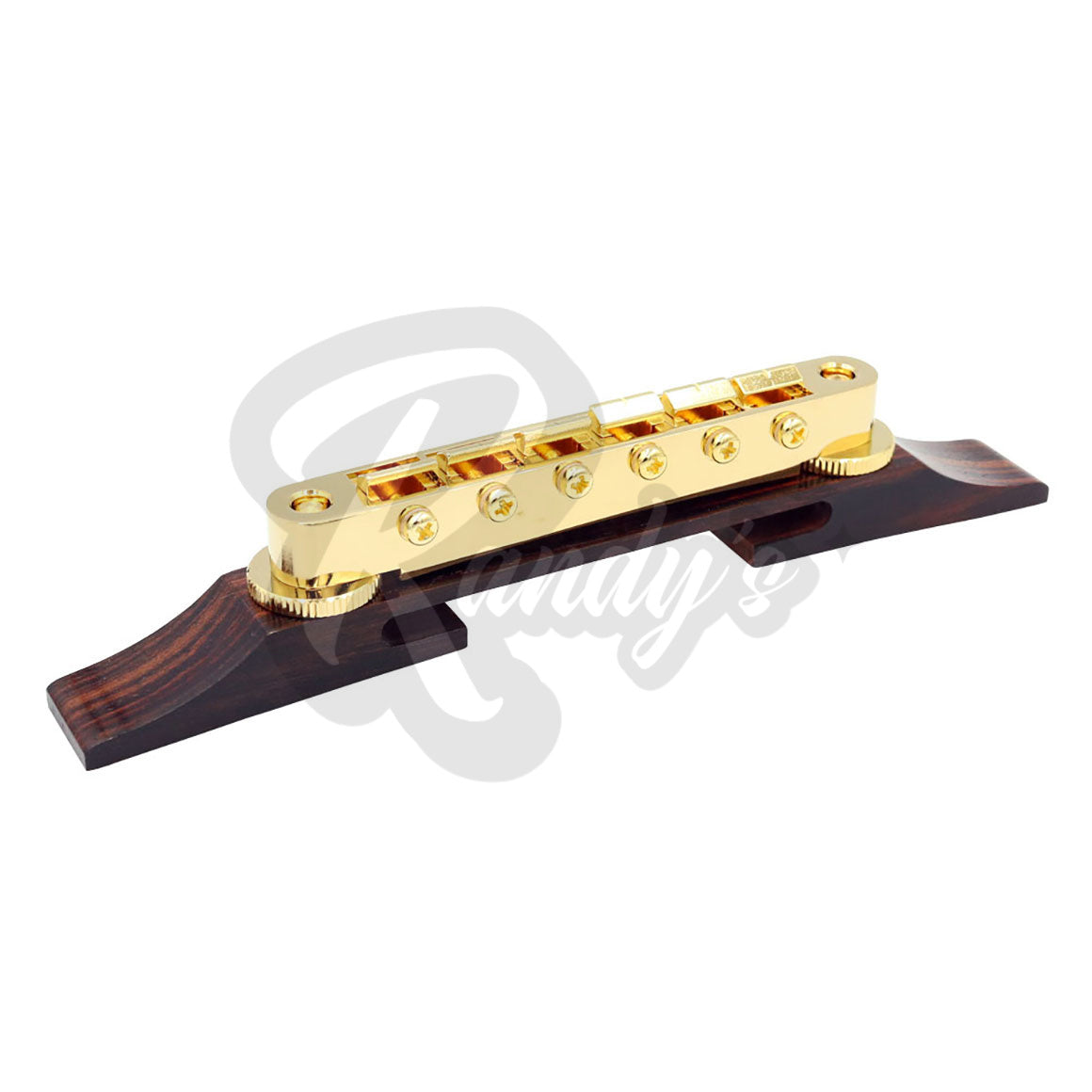 GE104B Nashville Tune-O-Matic Bridge w/ Archtop Rosewood Base - Fits Gibson® & Epiphone® - Randy's LLC