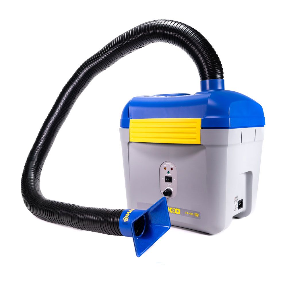 FA-430 Solder Fume Extraction System & HEPA Filter w/ Duct & Rectangular Nozzle - Randy's LLC