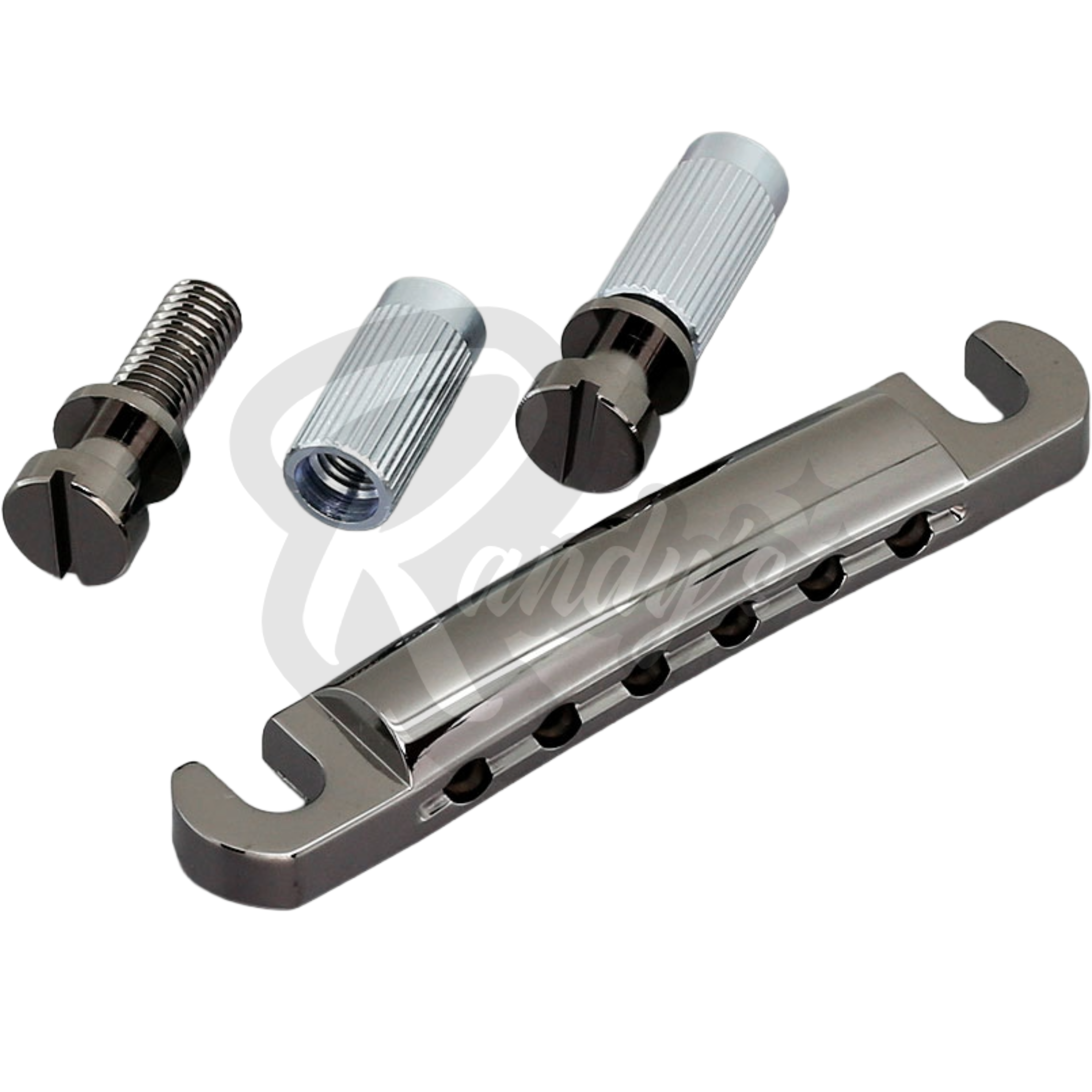 Lightweight Stop Bar Tailpiece w/ Studs & Anchors (Aluminum) - Fits Gibson® & Epiphone® - Randy's LLC