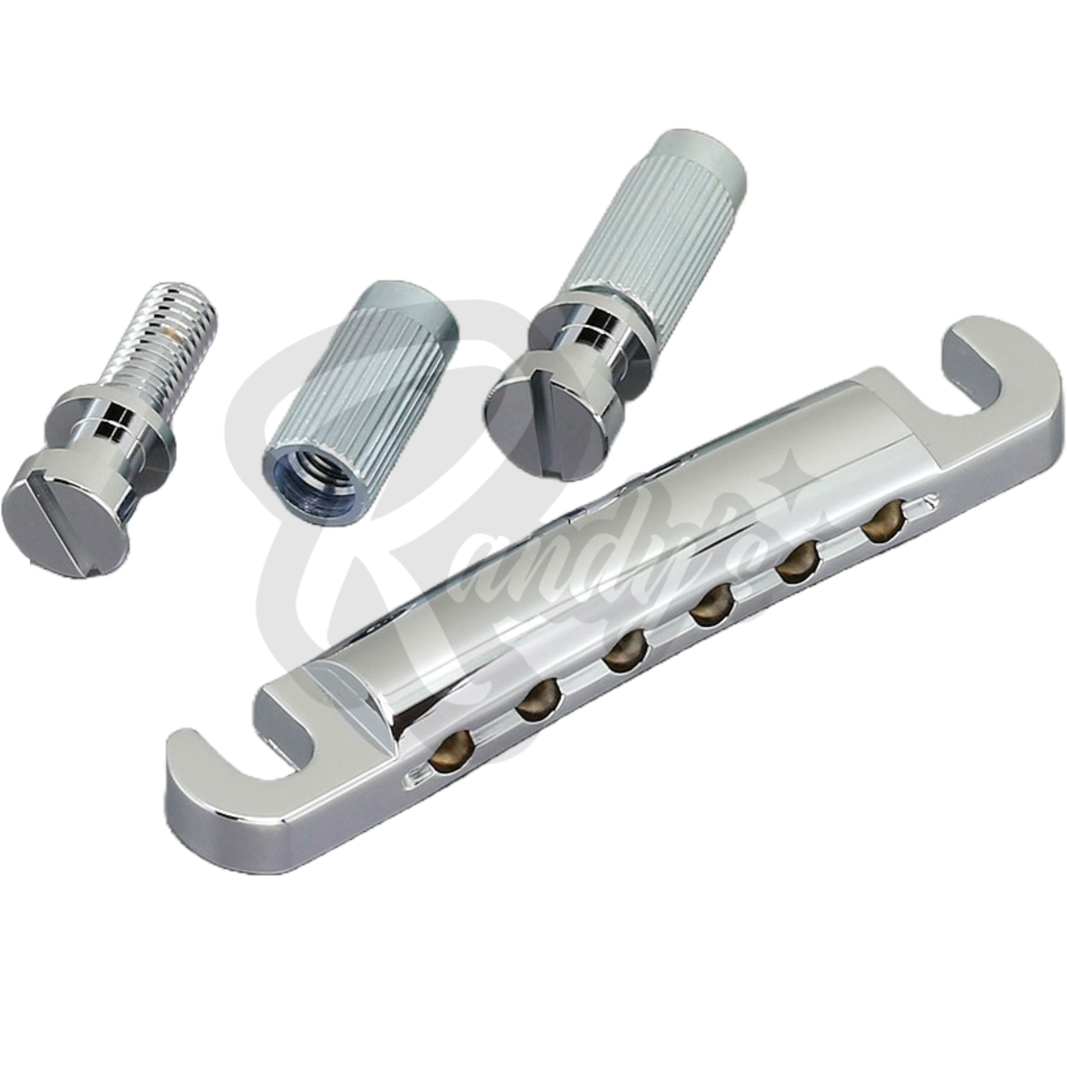 Lightweight Stop Bar Tailpiece w/ Studs & Anchors (Aluminum) - Fits Gibson® & Epiphone® - Randy's LLC