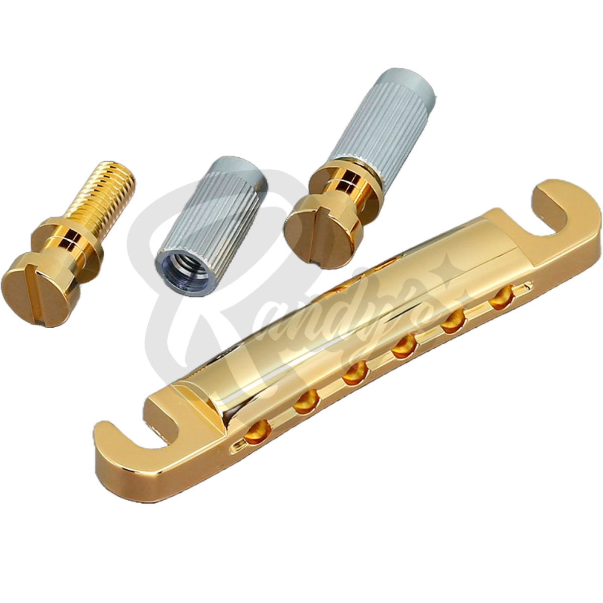 Lightweight Stop Bar Tailpiece w/ Studs & Anchors (Aluminum) - Fits Gibson® & Epiphone® - Randy's LLC