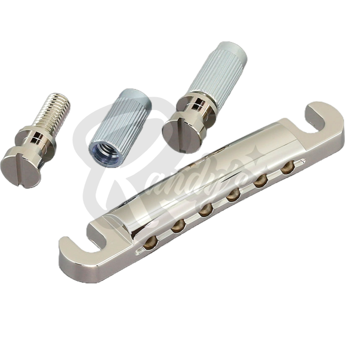 Lightweight Stop Bar Tailpiece w/ Studs & Anchors (Aluminum) - Fits Gibson® & Epiphone® - Randy's LLC