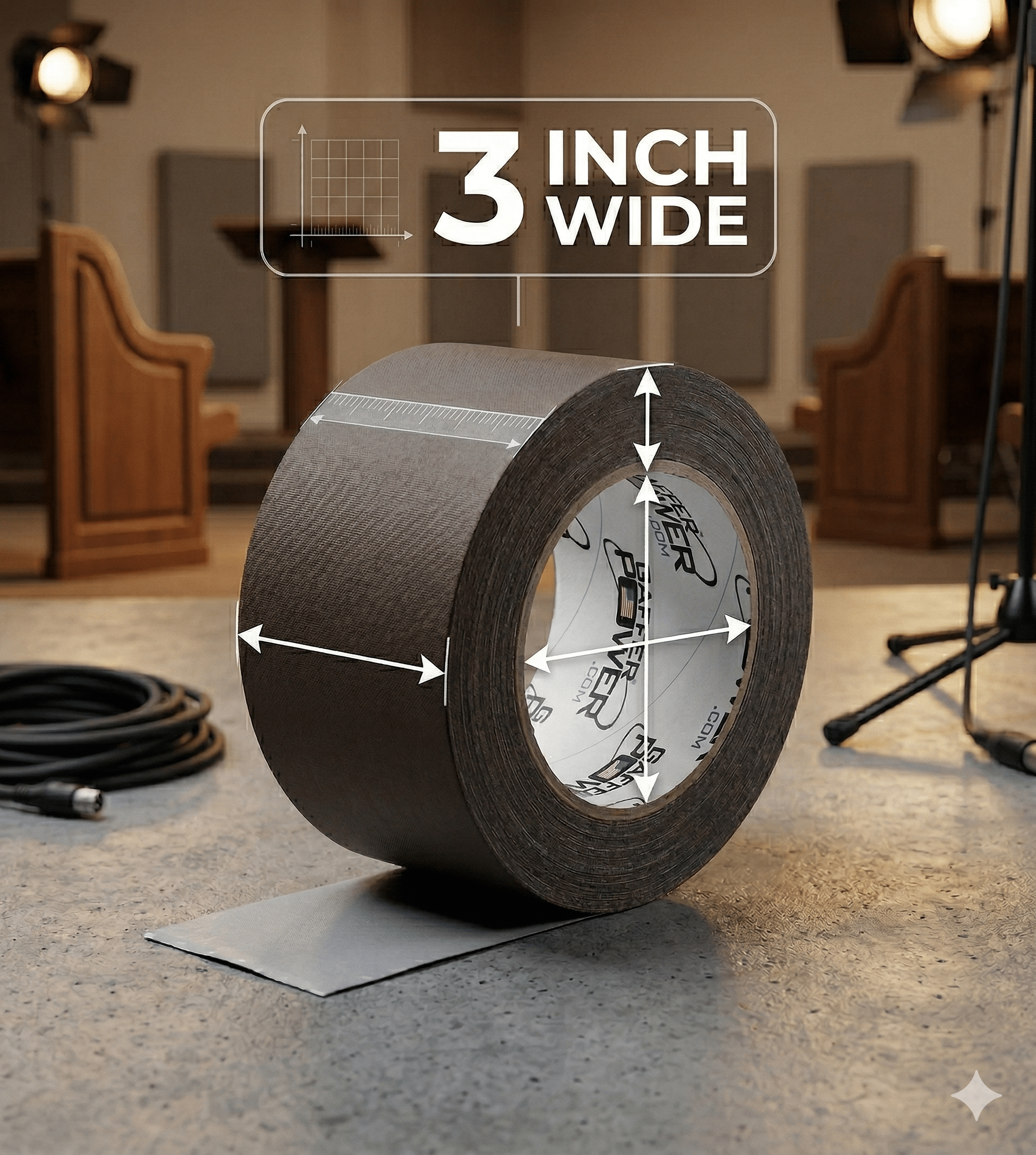 Gaffer Tape — Brown 3" x 30yd - Randy's LLC
