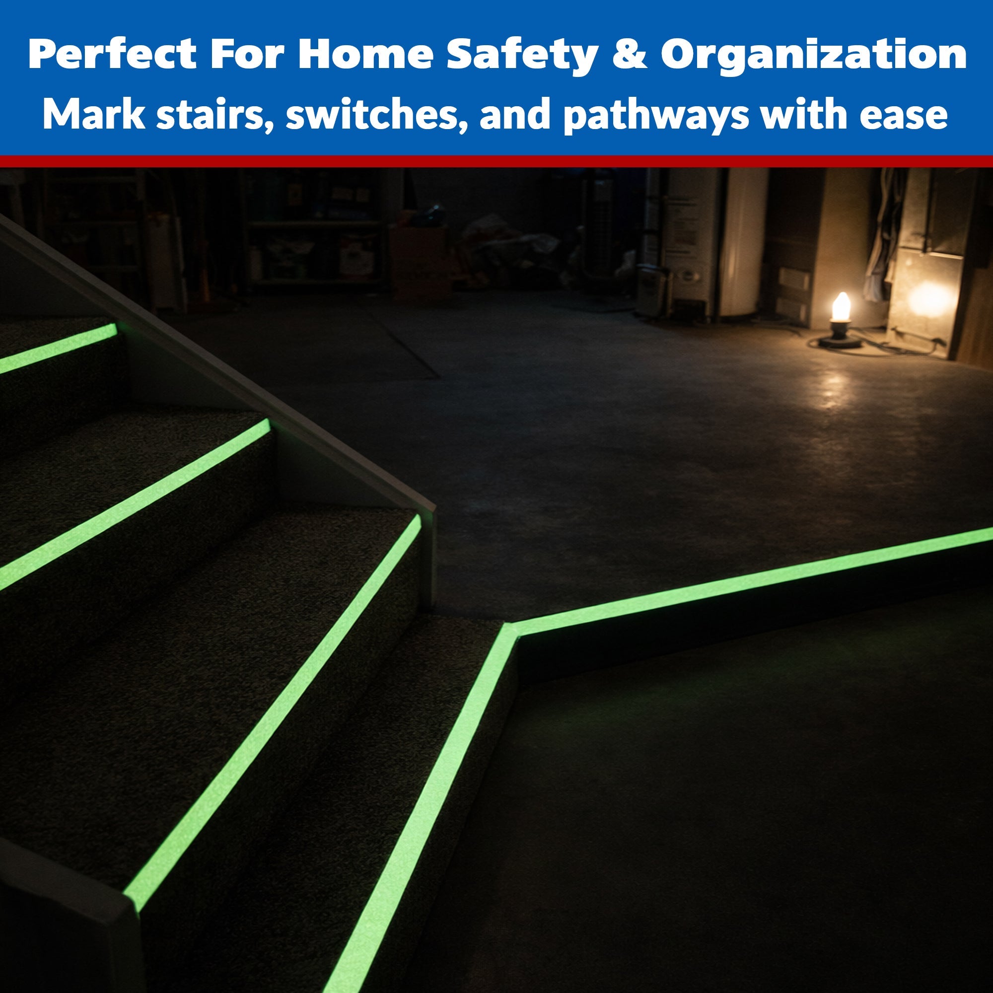 Gaffer Tape - Glow in the Dark , 1" x 15ft - Randy's LLC