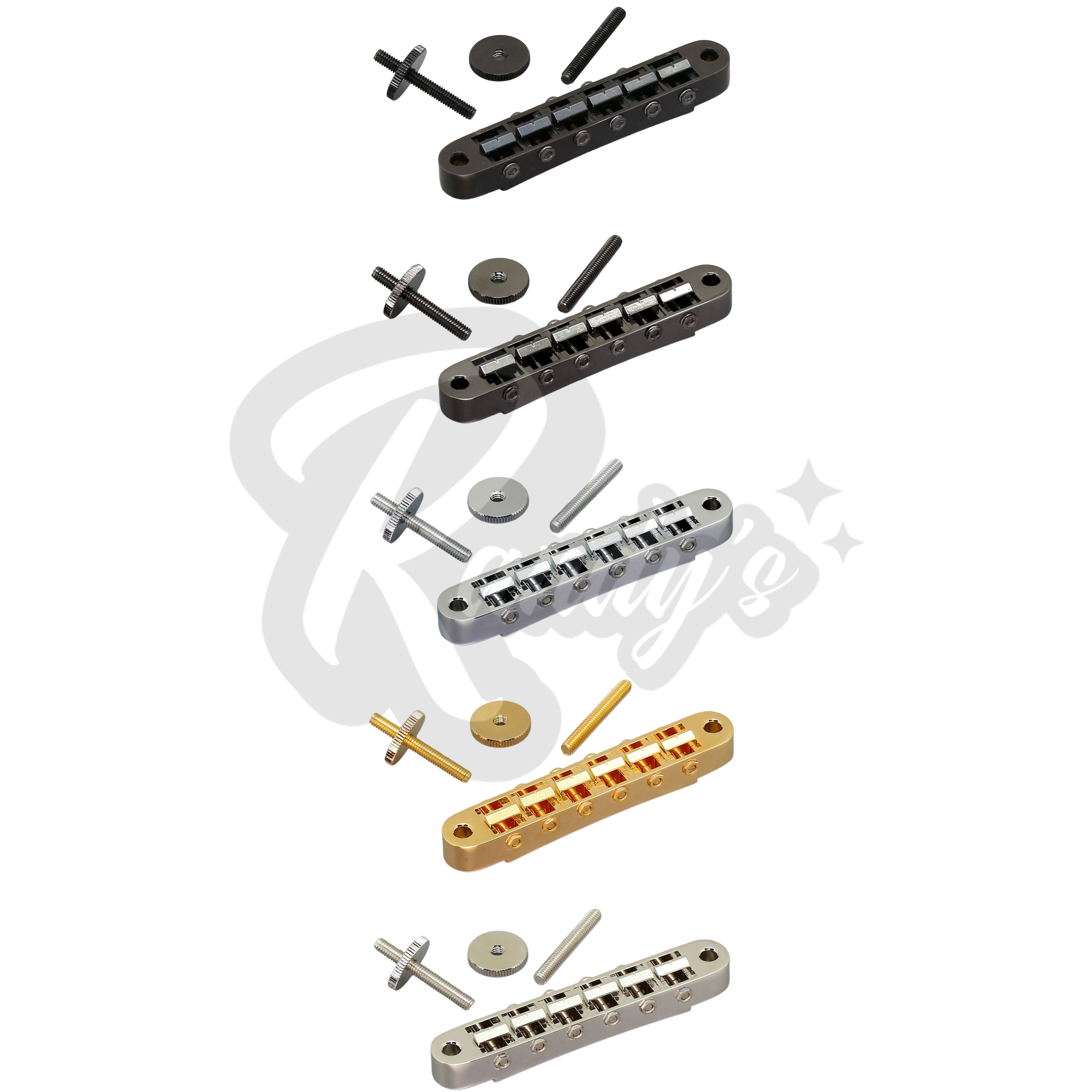 GE103B Nashville Tune-O-Matic Bridge w/ M4 Posts - Fits Gibson® - Randy's LLC