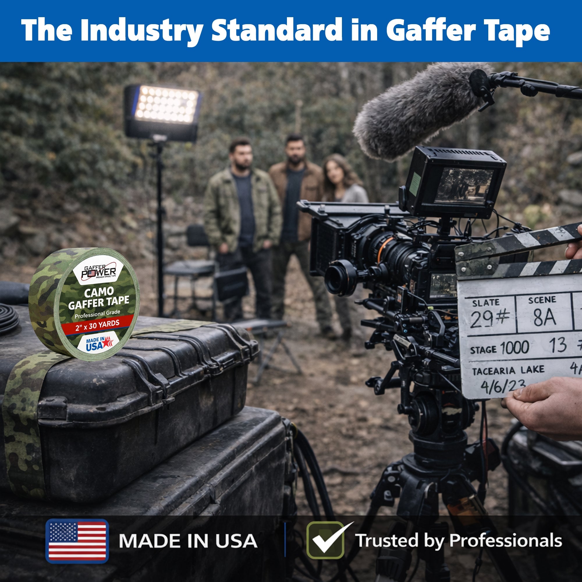 Gaffer Tape - Army Green Camo 2" x 25yd - Randy's LLC