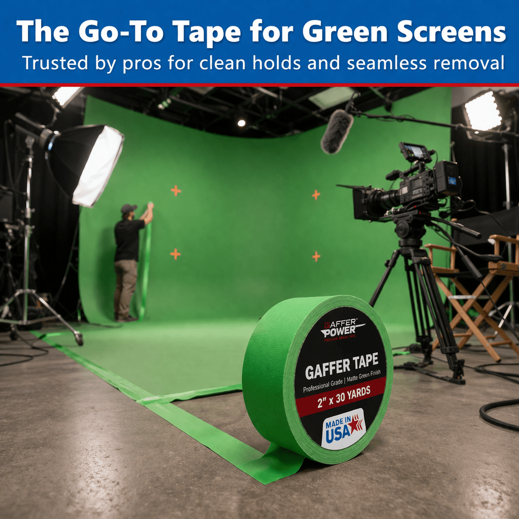 Gaffer Tape — Chroma Green 2" x 30yd - Randy's LLC