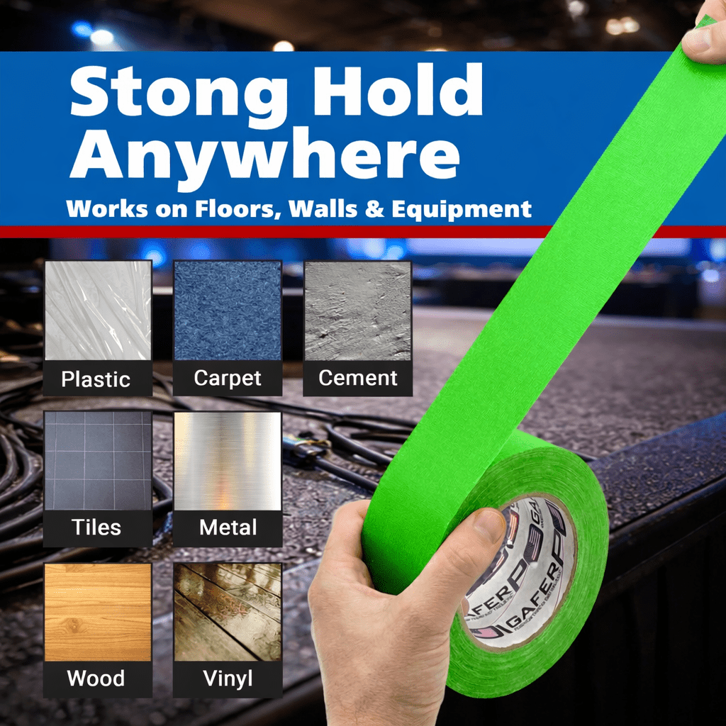 Gaffer Tape — Fluoro Green 2" x 30yd - Randy's LLC