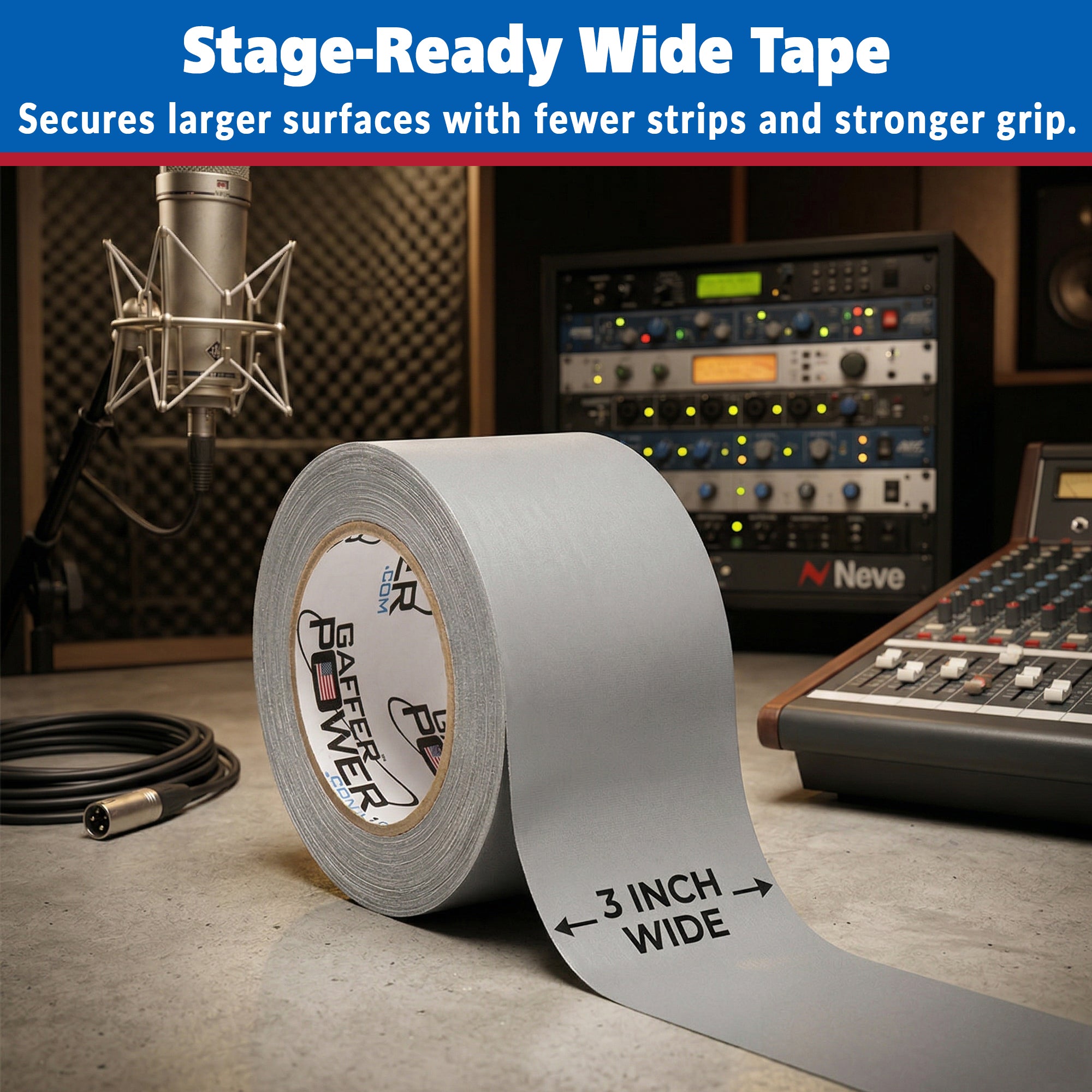Gaffer Tape — Grey 3" x 30yd - Randy's LLC
