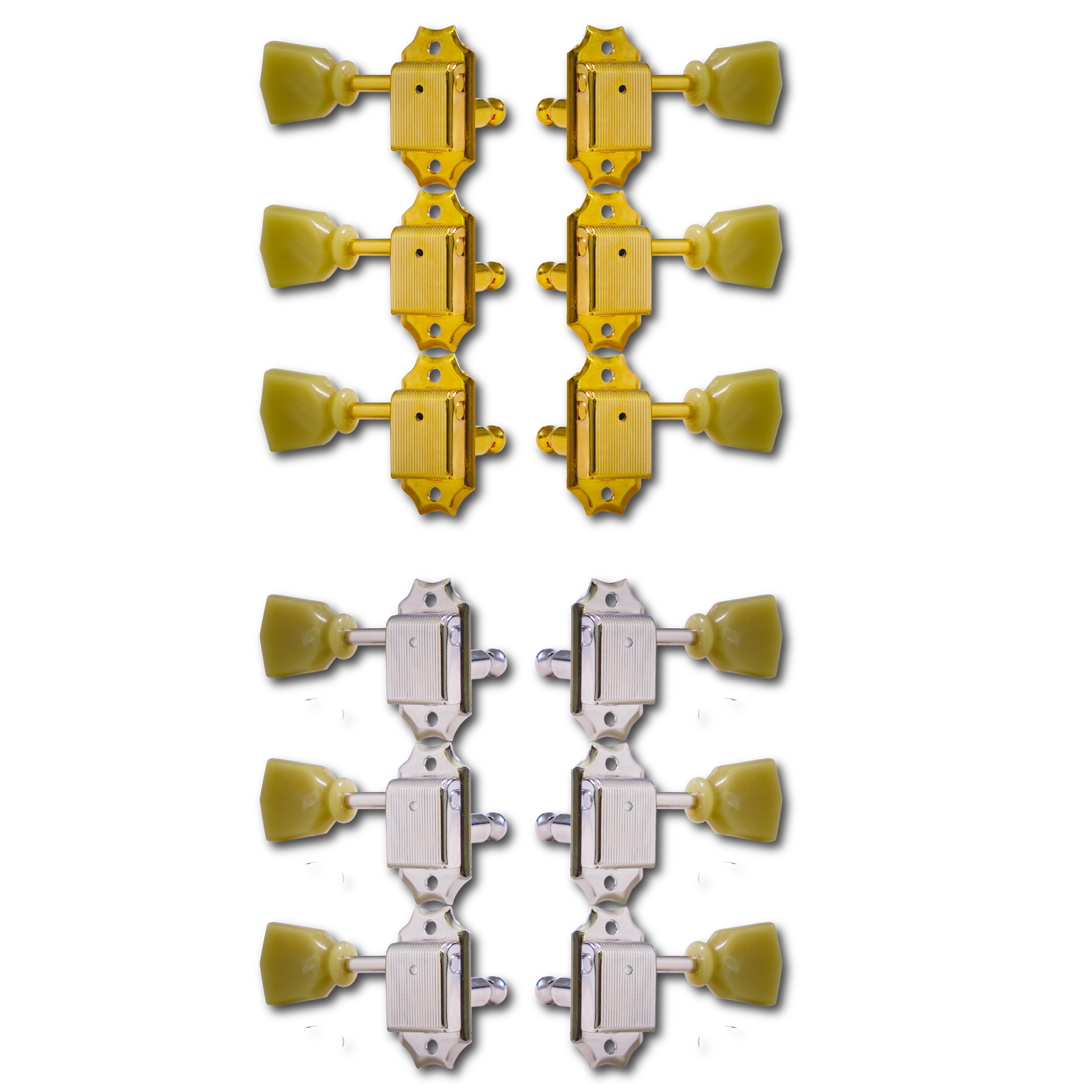 "Vintage Tone Revival" Tuners by Gotoh® w/ Keystone Buttons (Tall Posts) - Fits Gibson® - Randy's LLC