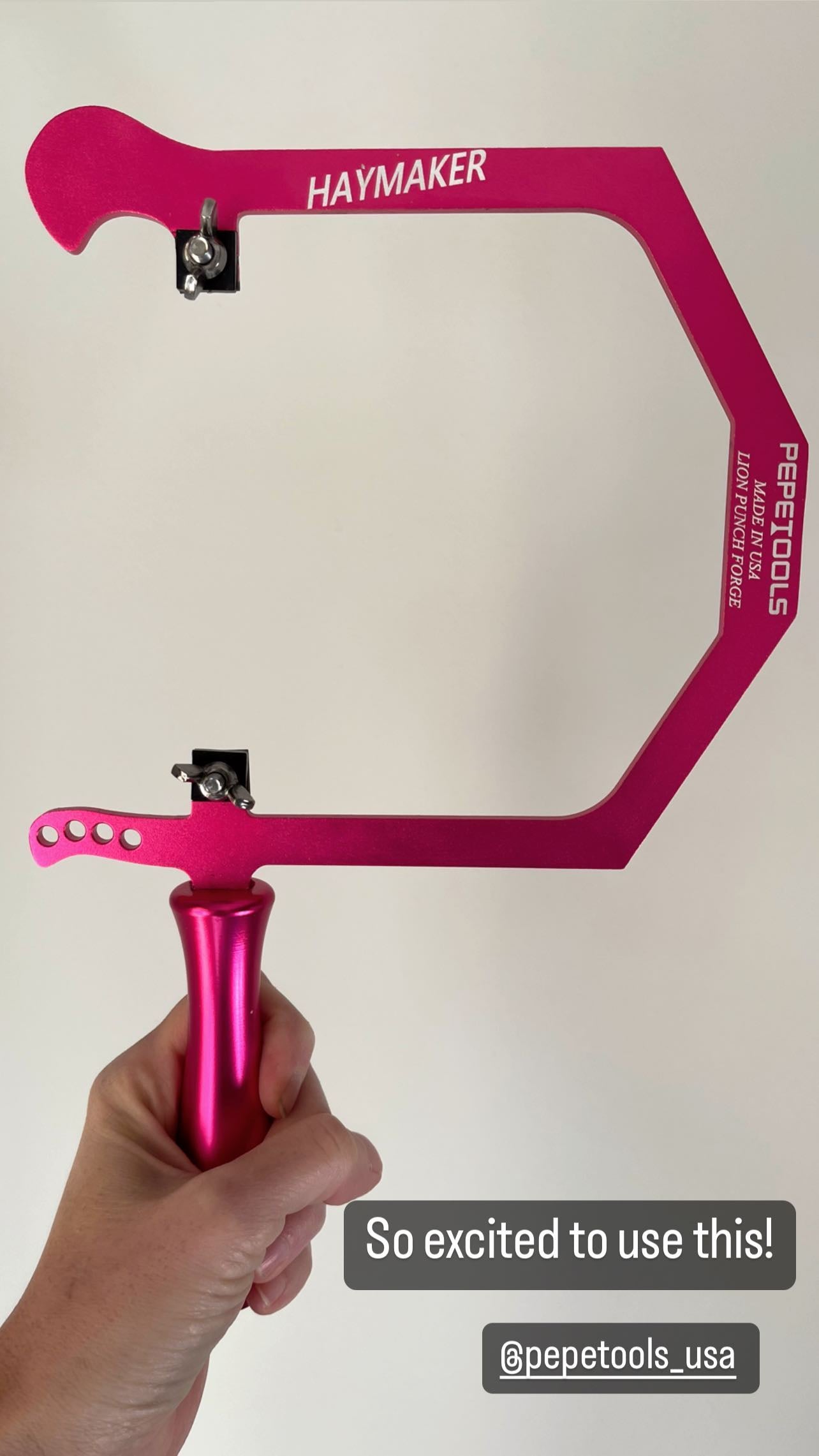 "Haymaker" Coping Saw for Fingerboard Inlays - Special Edition Bright Pink - Randy's LLC