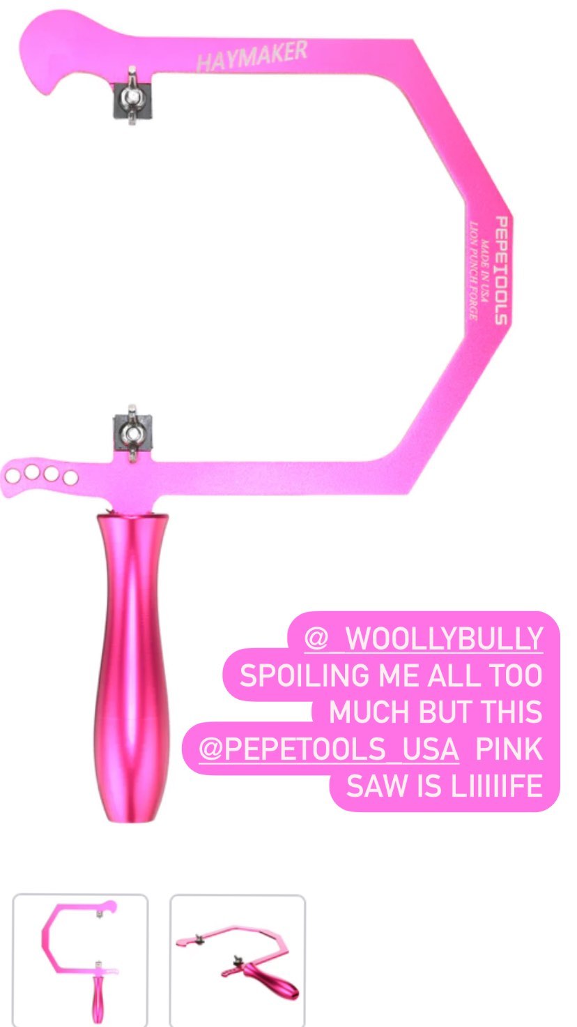 "Haymaker" Coping Saw for Fingerboard Inlays - Special Edition Bright Pink - Randy's LLC