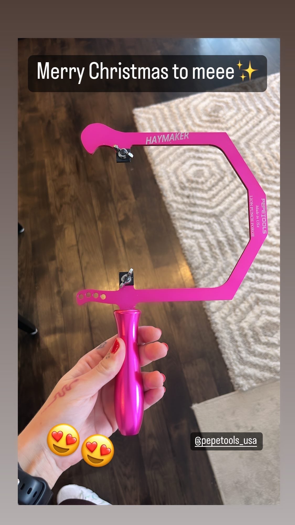 "Haymaker" Coping Saw for Fingerboard Inlays - Special Edition Bright Pink - Randy's LLC