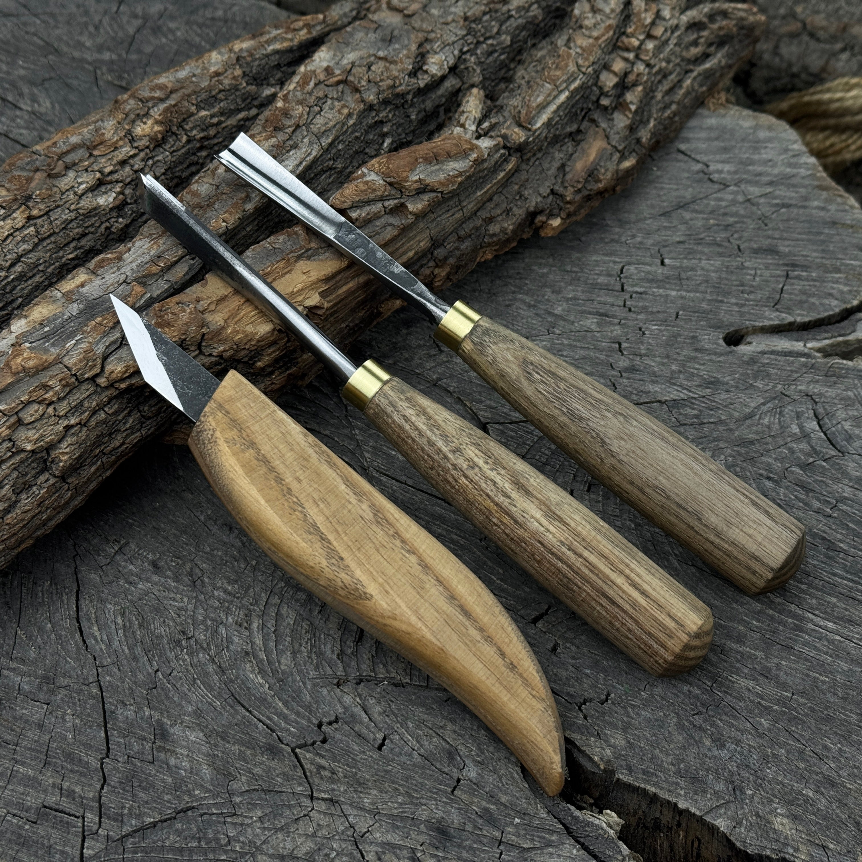 3-Piece Wood Carving Tool Set – For Geometric, Detail & Relief Carving - Randy's LLC