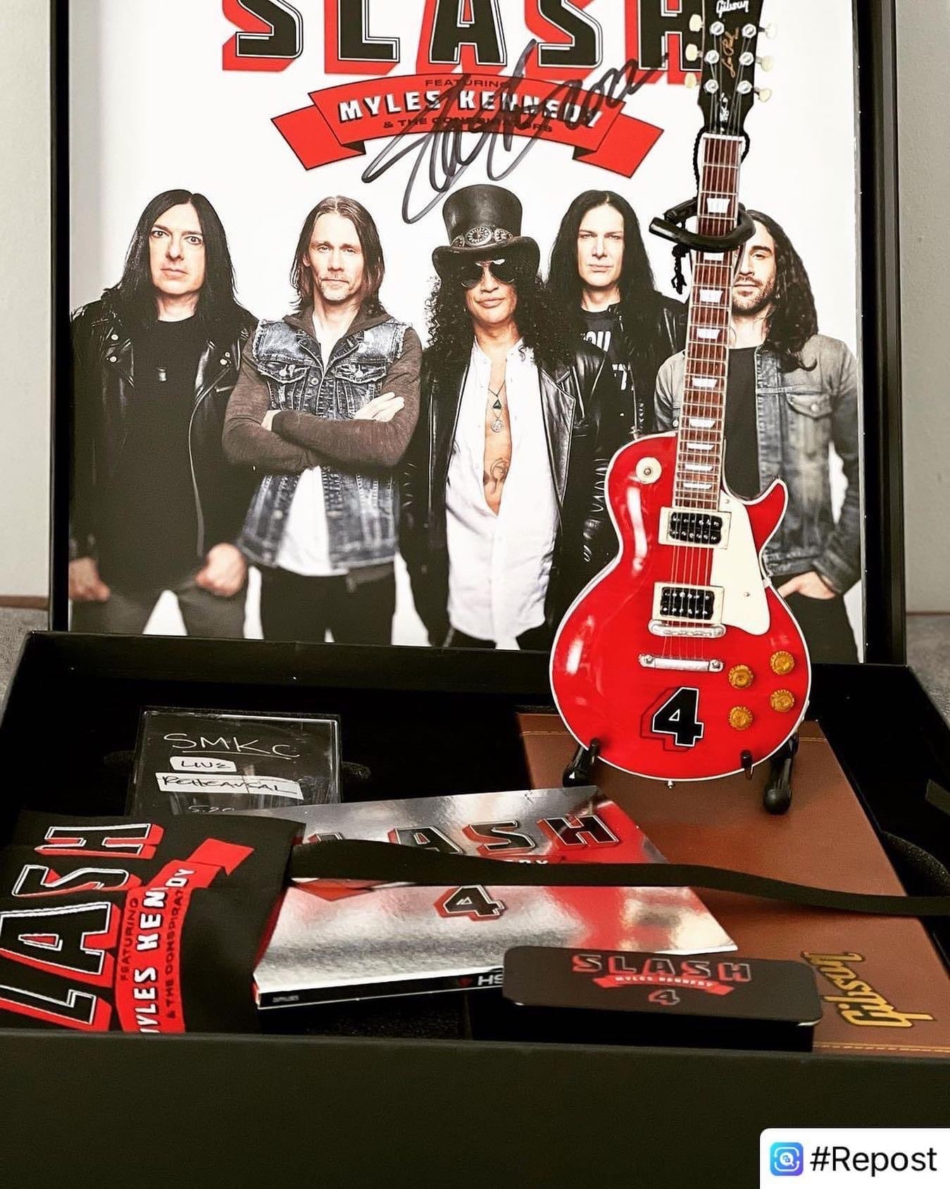Slash Gibson Les Paul Standard Translucent Cherry Limited 4 Album Edition Mini Guitar Model - Randy's LLC