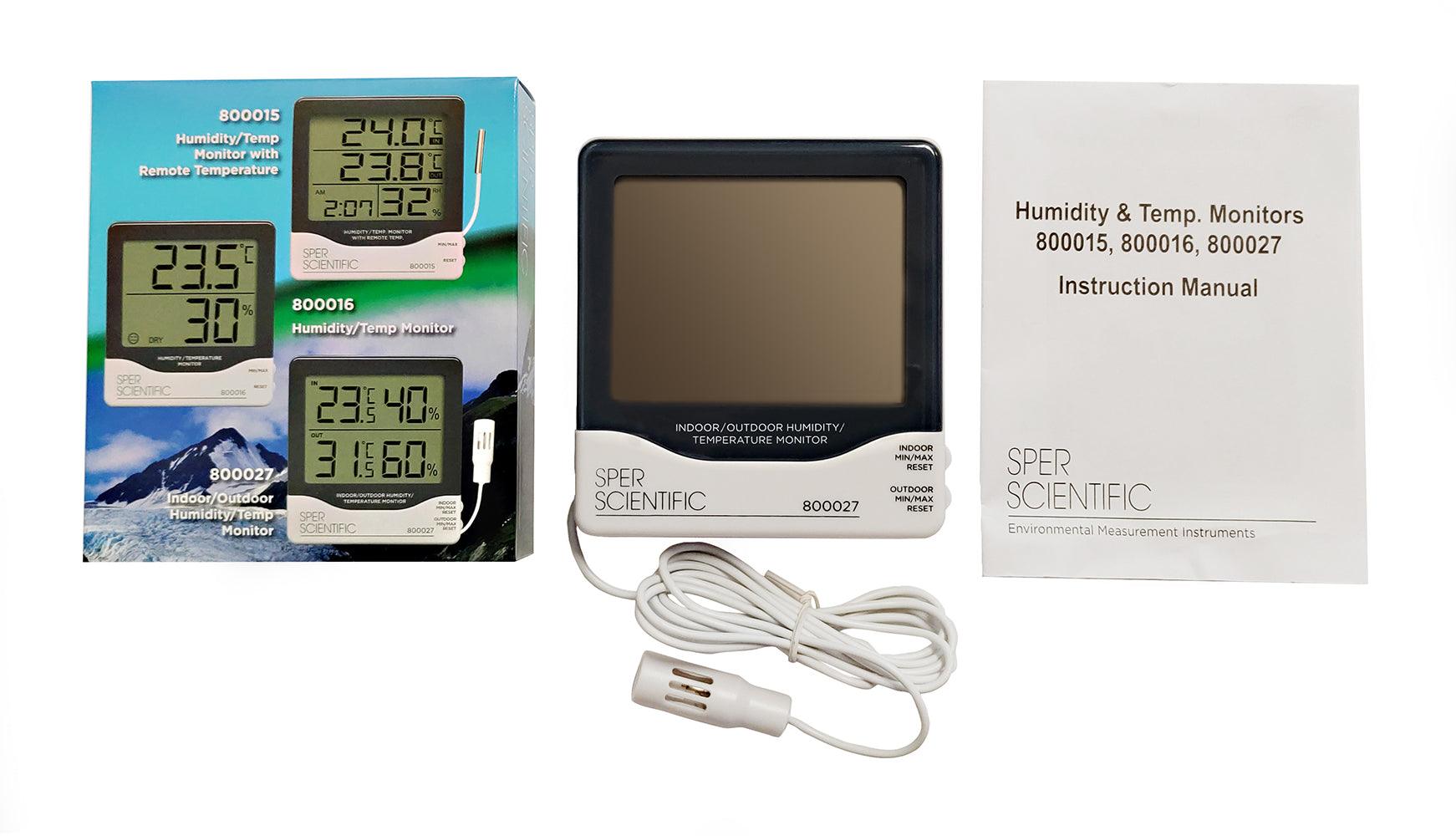 Digital Indoor/Outdoor Hygrometer & Thermometer - Randy's LLC