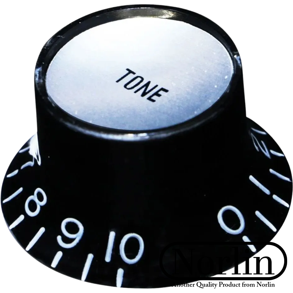 Embossed Top Hat Reflector Tone Knob for Gibson® Guitars (Inch) - Randy's LLC