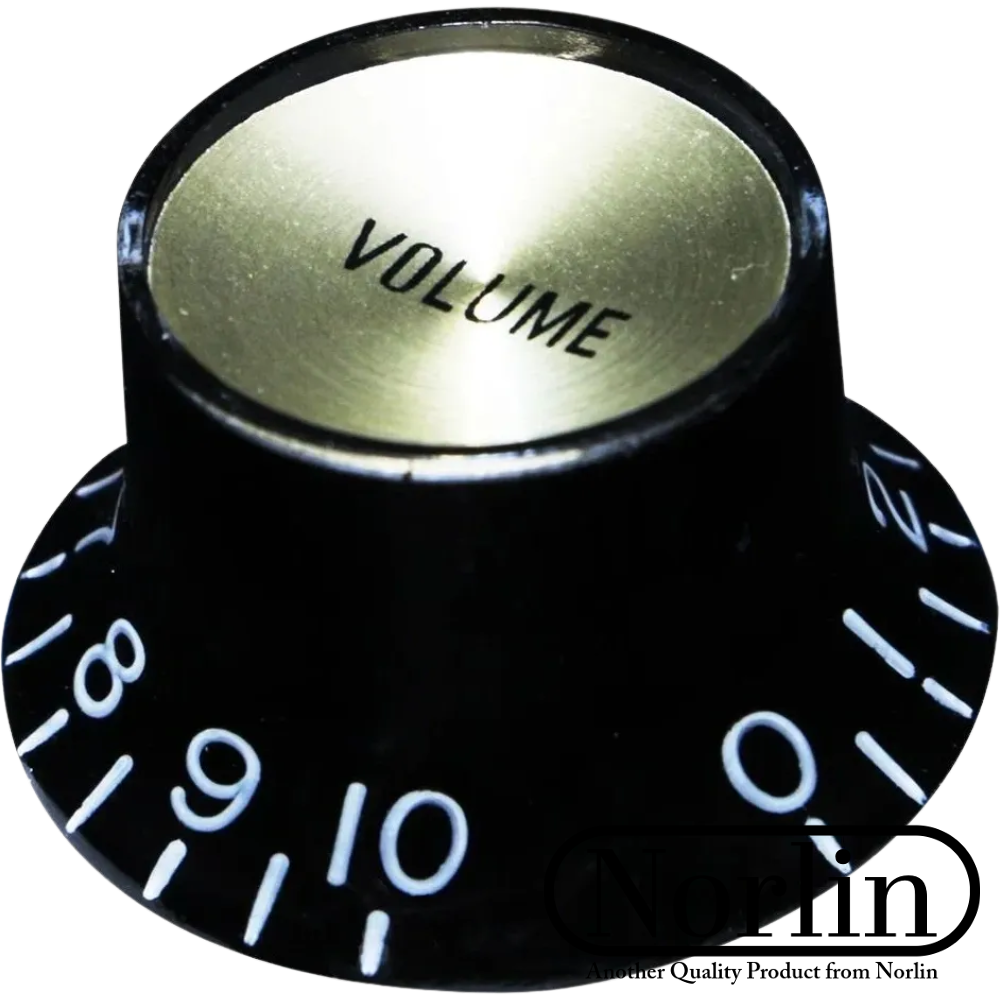 Embossed Top Hat Reflector Volume Knob for Gibson® Guitars (Inch) - Randy's LLC