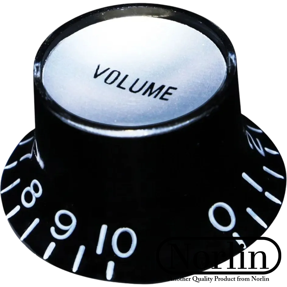 Embossed Top Hat Reflector Volume Knob for Gibson® Guitars (Inch) - Randy's LLC
