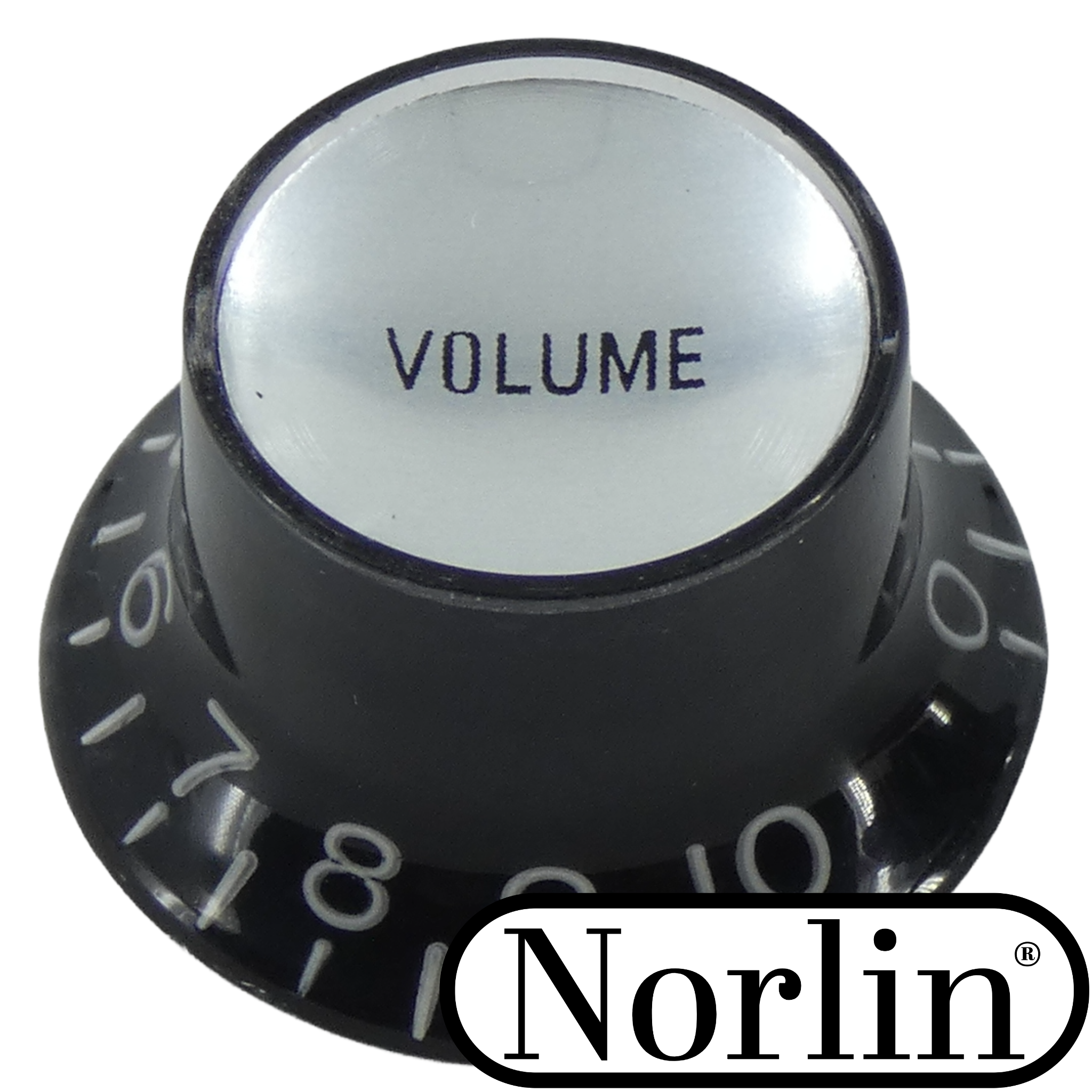 Embossed Top Hat Reflector Volume Knob for Epiphone® Guitars - Randy's LLC