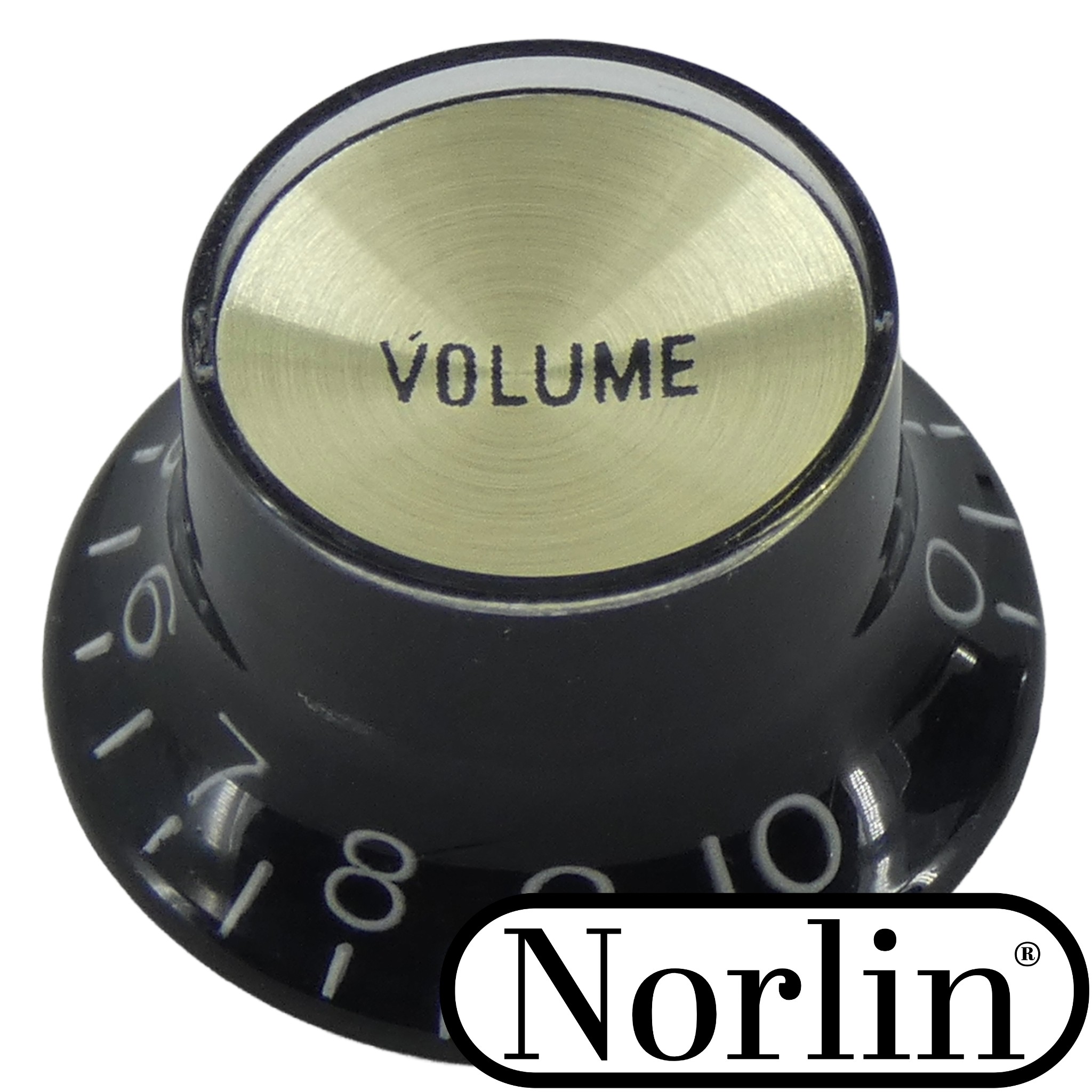 Embossed Top Hat Reflector Volume Knob for Epiphone® Guitars - Randy's LLC