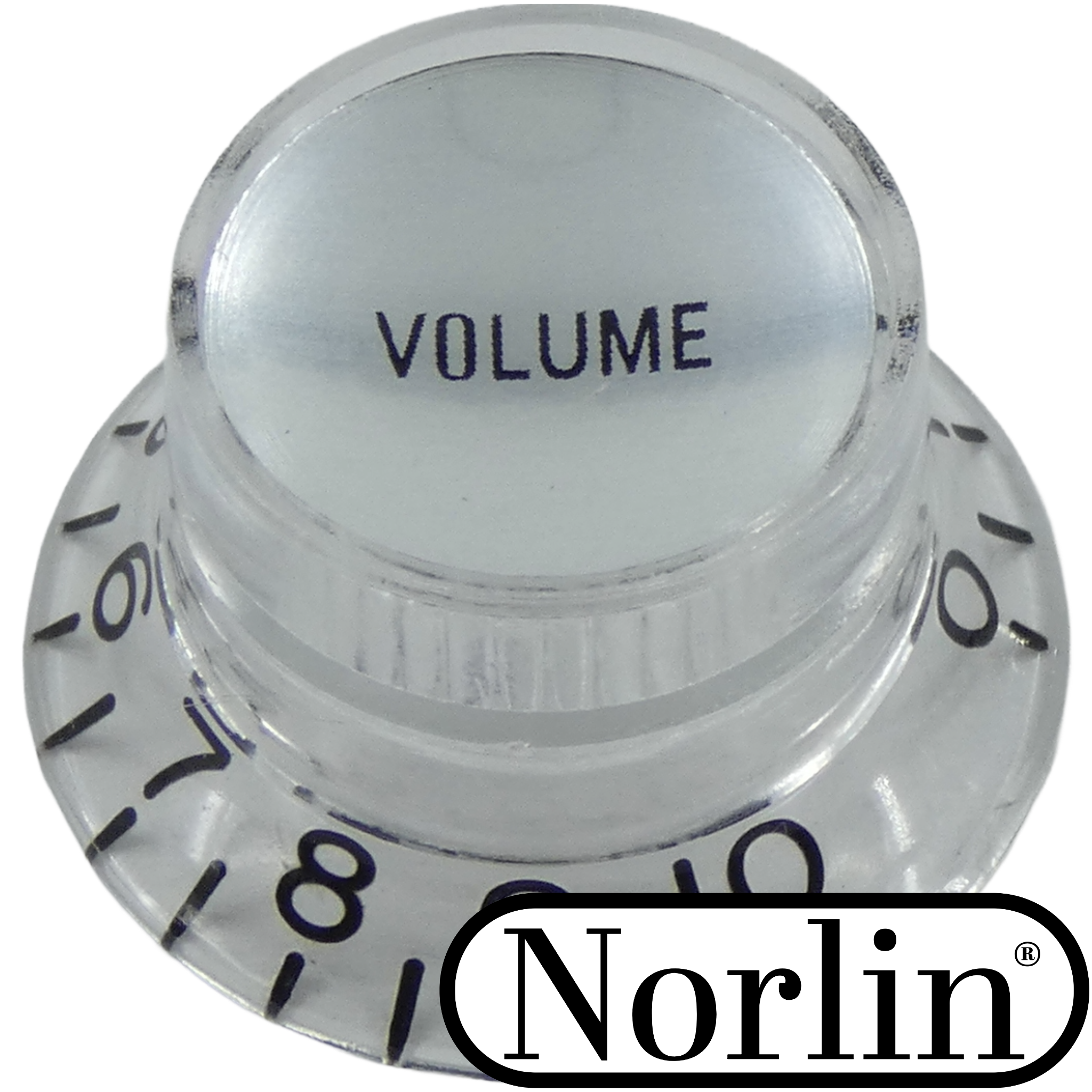 Embossed Top Hat Reflector Volume MOD Knob for Gibson® Guitars - Randy's LLC
