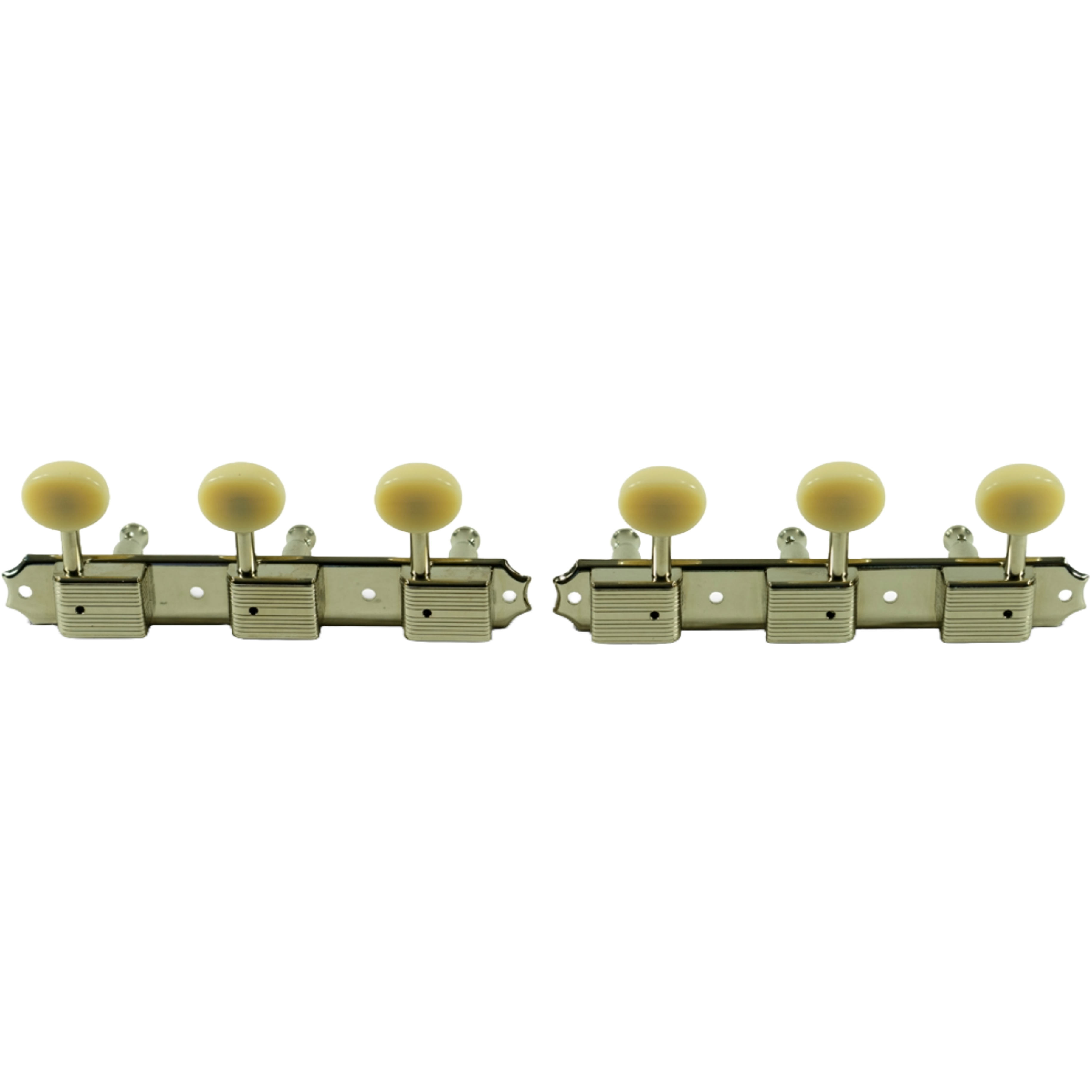 Kluson Tuners (Deluxe Series) w/ Oval Buttons (3-On-Plate) No-Line - Fits Gibson® - Randy's LLC