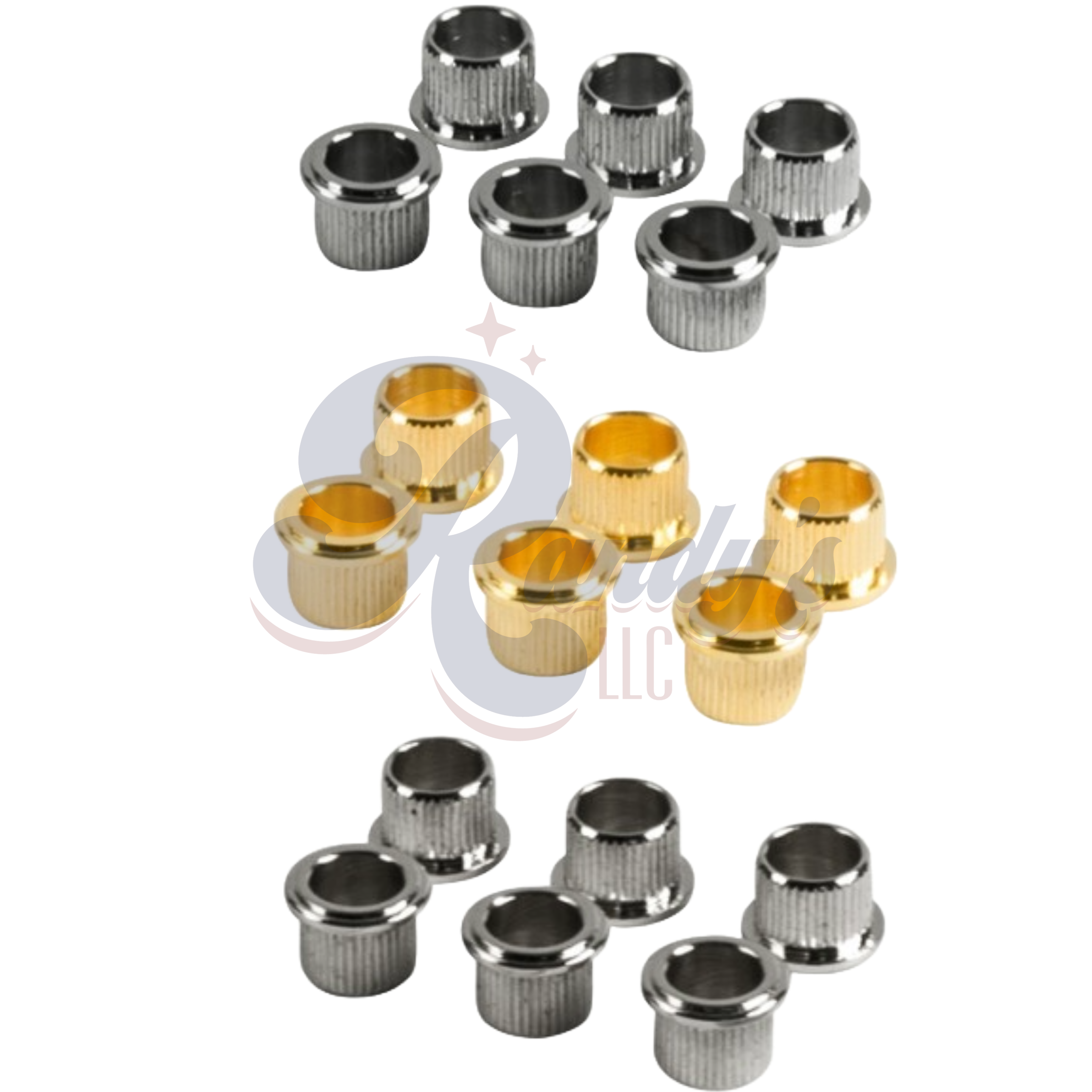 Kluson Replacement Tuner Bushings for Firebird® "Banjo" & Sealfast Series (6-Pack) - Fits Gibson® - Randy's LLC