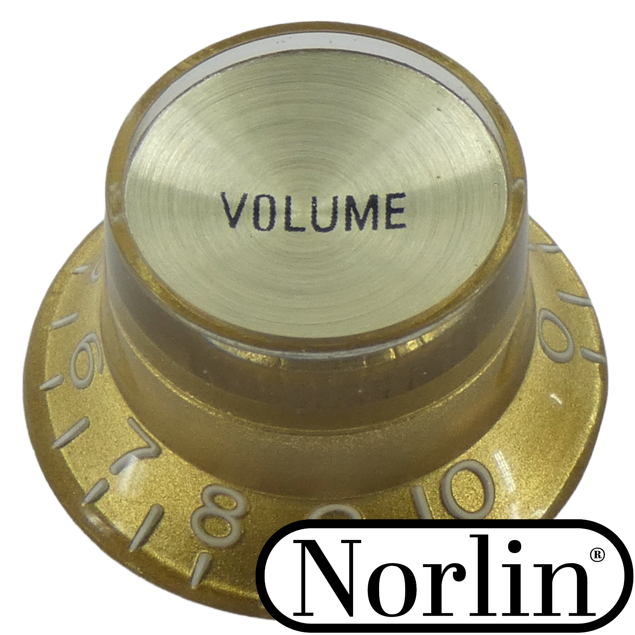 Embossed Top Hat Reflector Volume Knob for Epiphone® Guitars - Randy's LLC