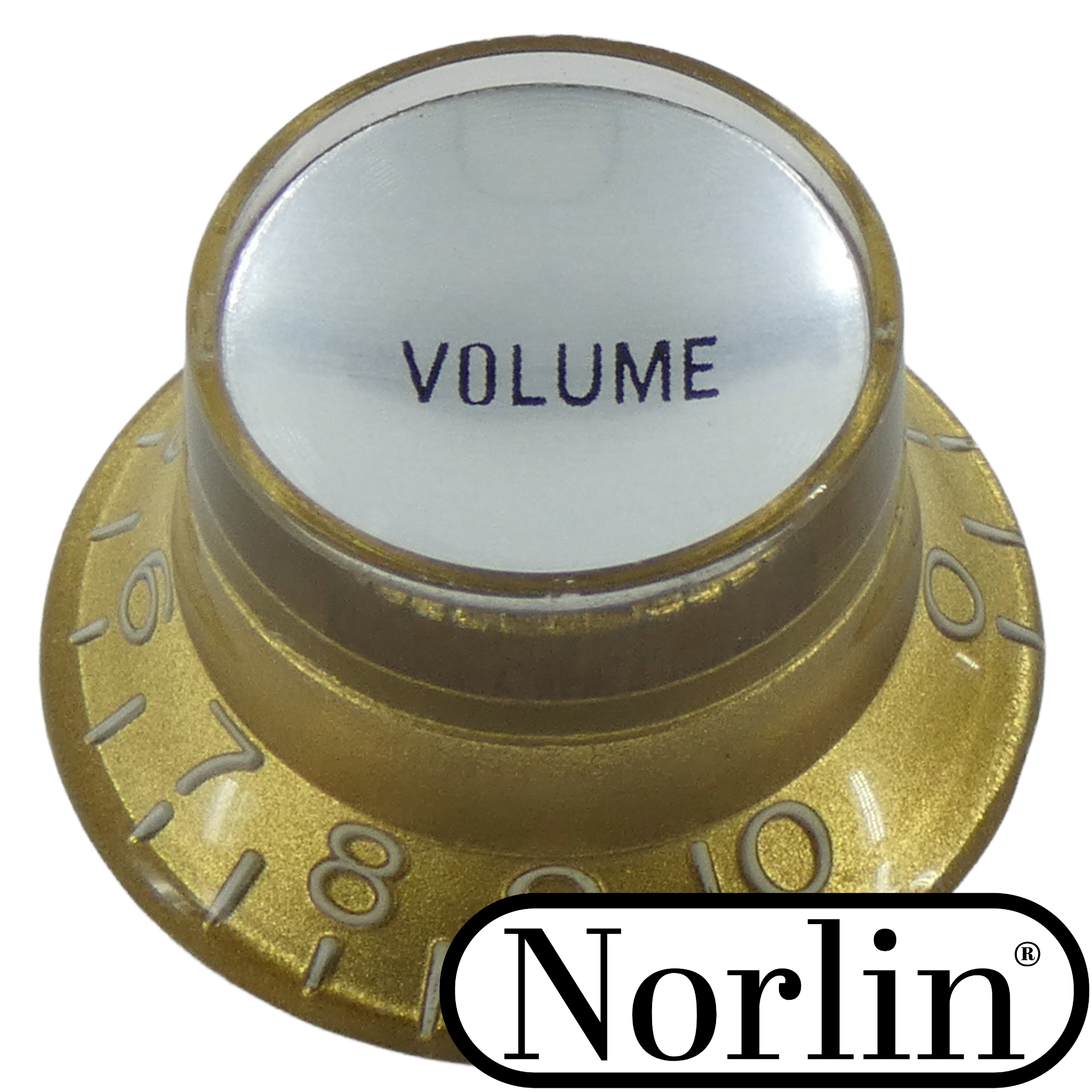 Embossed Top Hat Reflector Volume Knob for Epiphone® Guitars - Randy's LLC