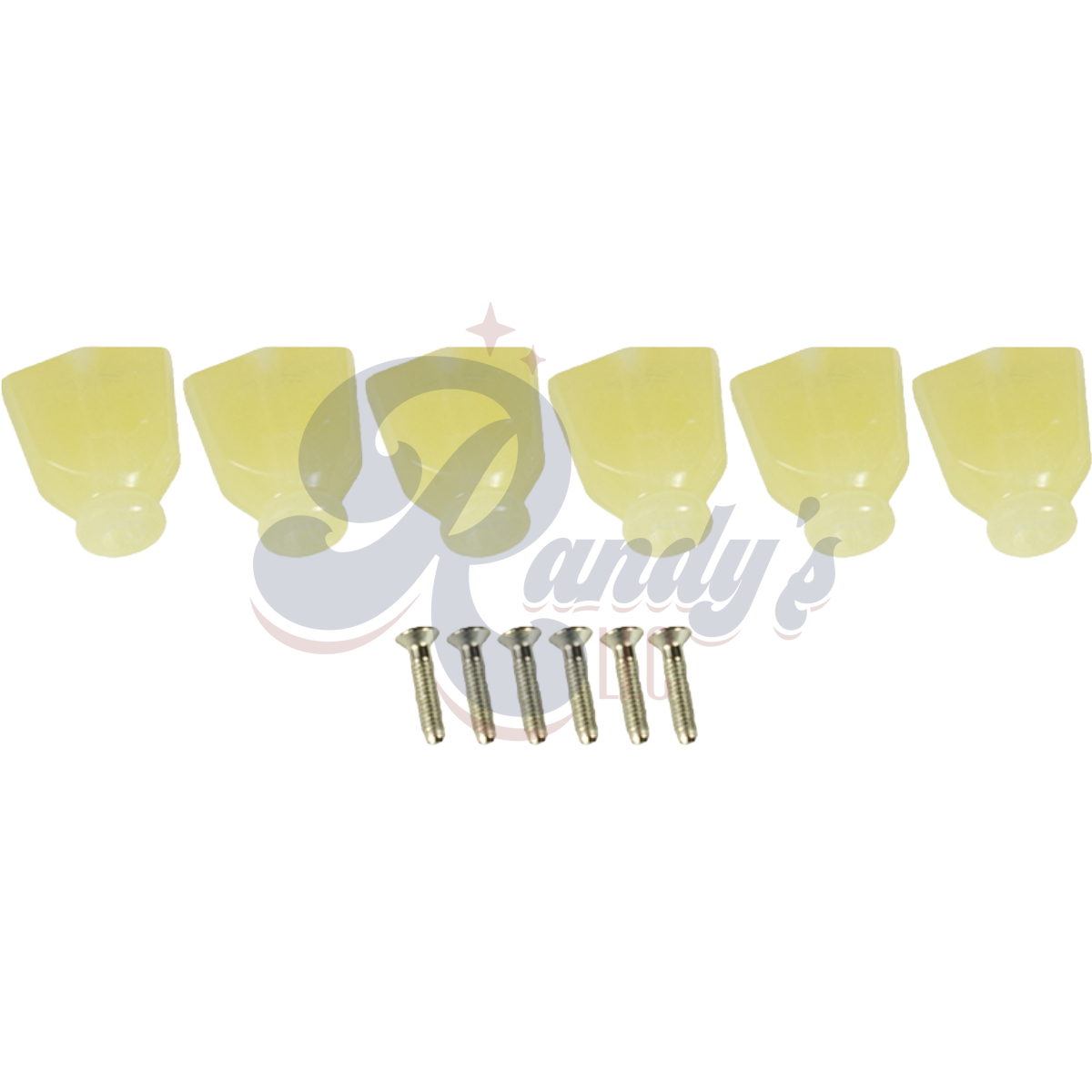 Kluson Replacement Tuner Buttons for Revolution & Plus Series (6-Pack) Keystone - Fits Grover® - Randy's LLC