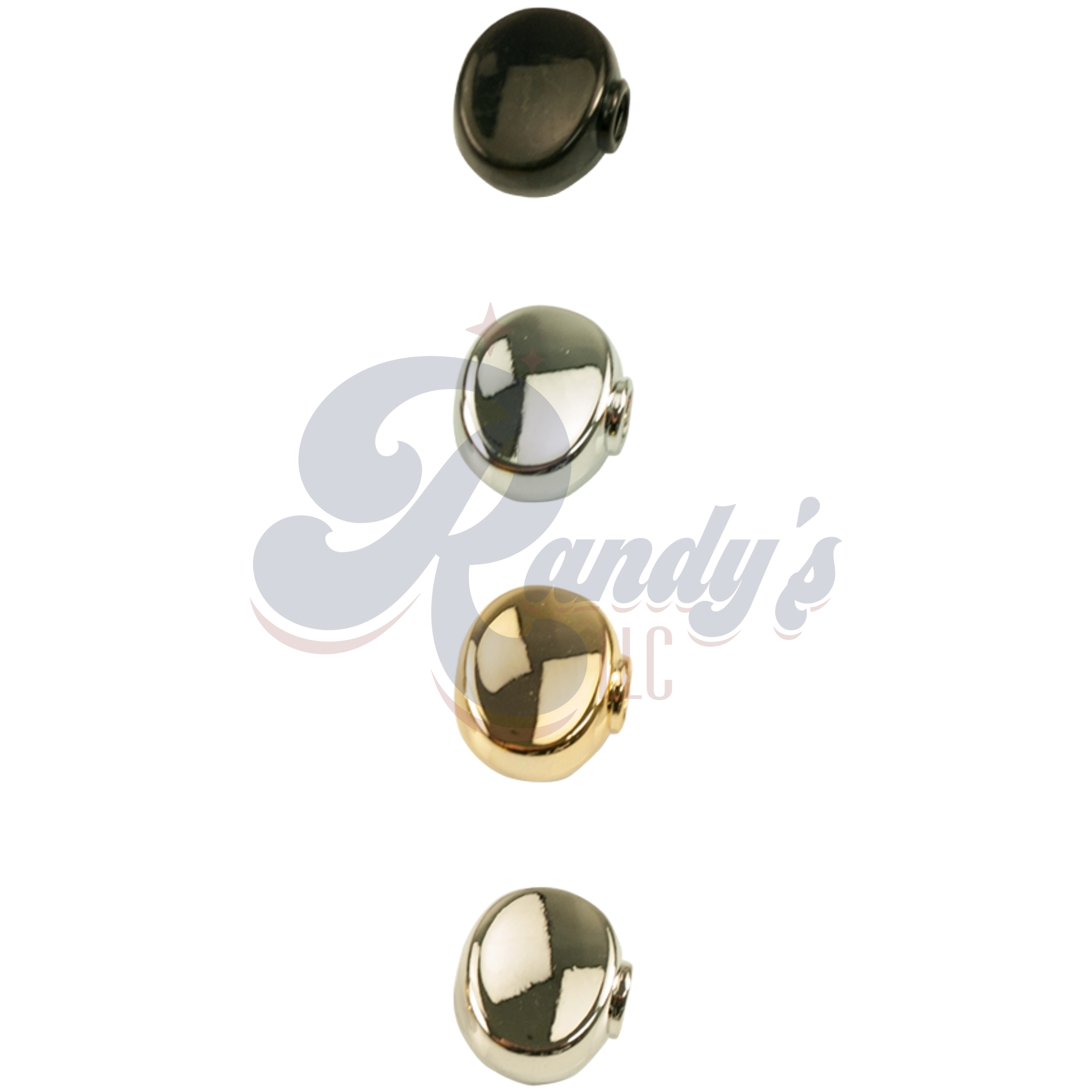 Kluson Replacement Tuner Buttons for Revolution & Plus Series (6-Pack) Small Oval - Fits Grover® - Randy's LLC