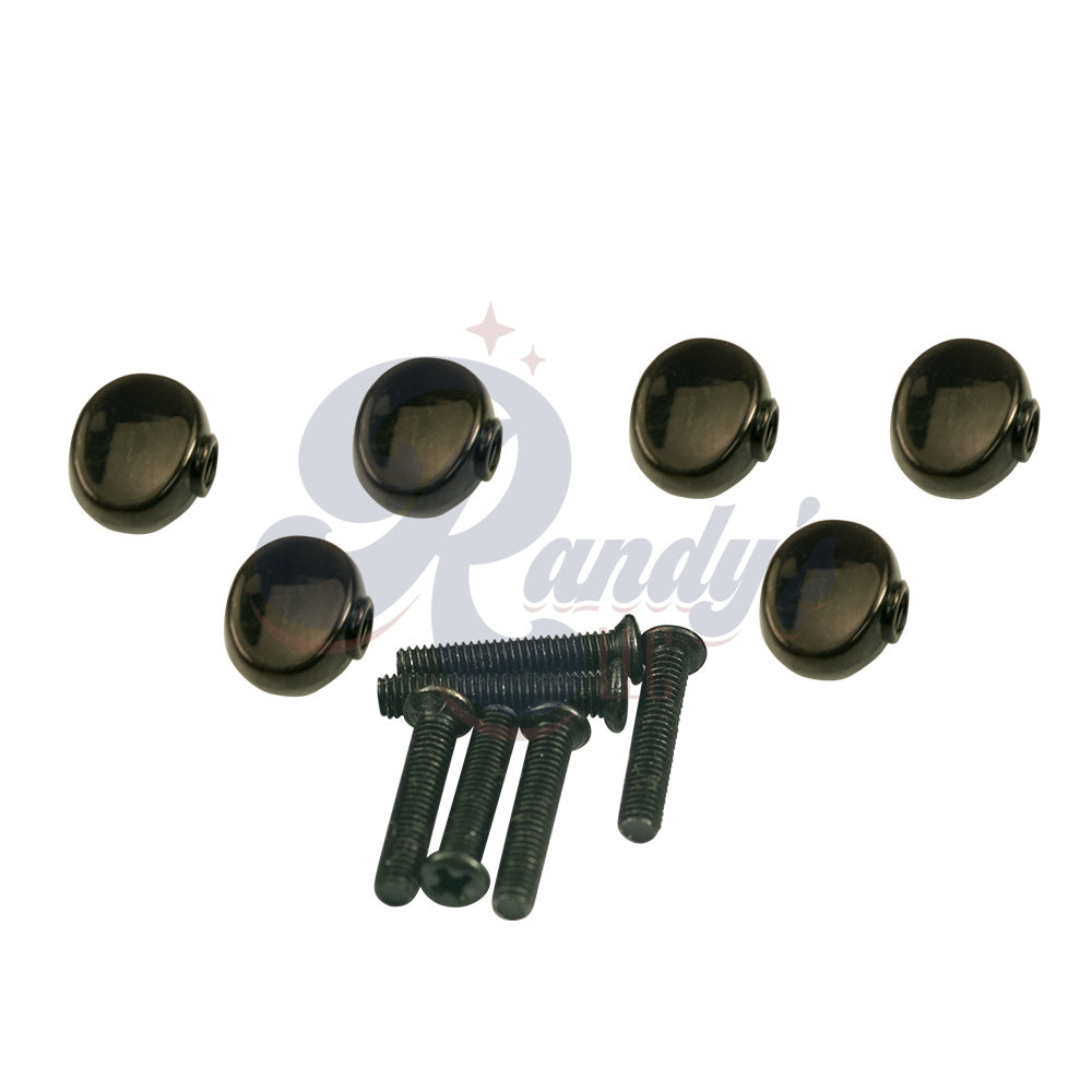 Kluson Replacement Tuner Buttons for Revolution & Plus Series (6-Pack) Small Oval - Fits Grover® - Randy's LLC