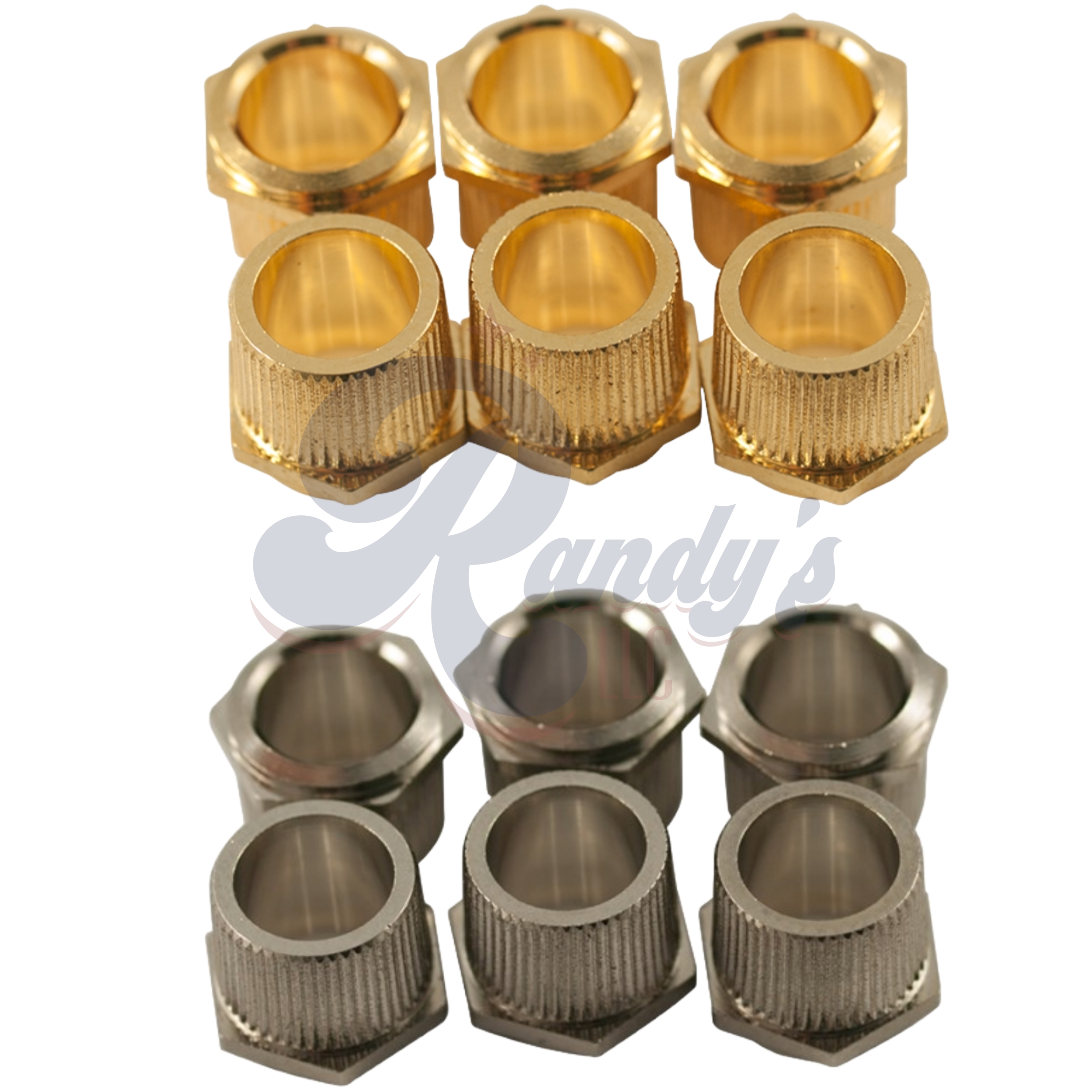 Kluson Replacement Tuner Hex Bushings for Deluxe & Supreme Series (6-Pack) - Fits Gibson® - Randy's LLC