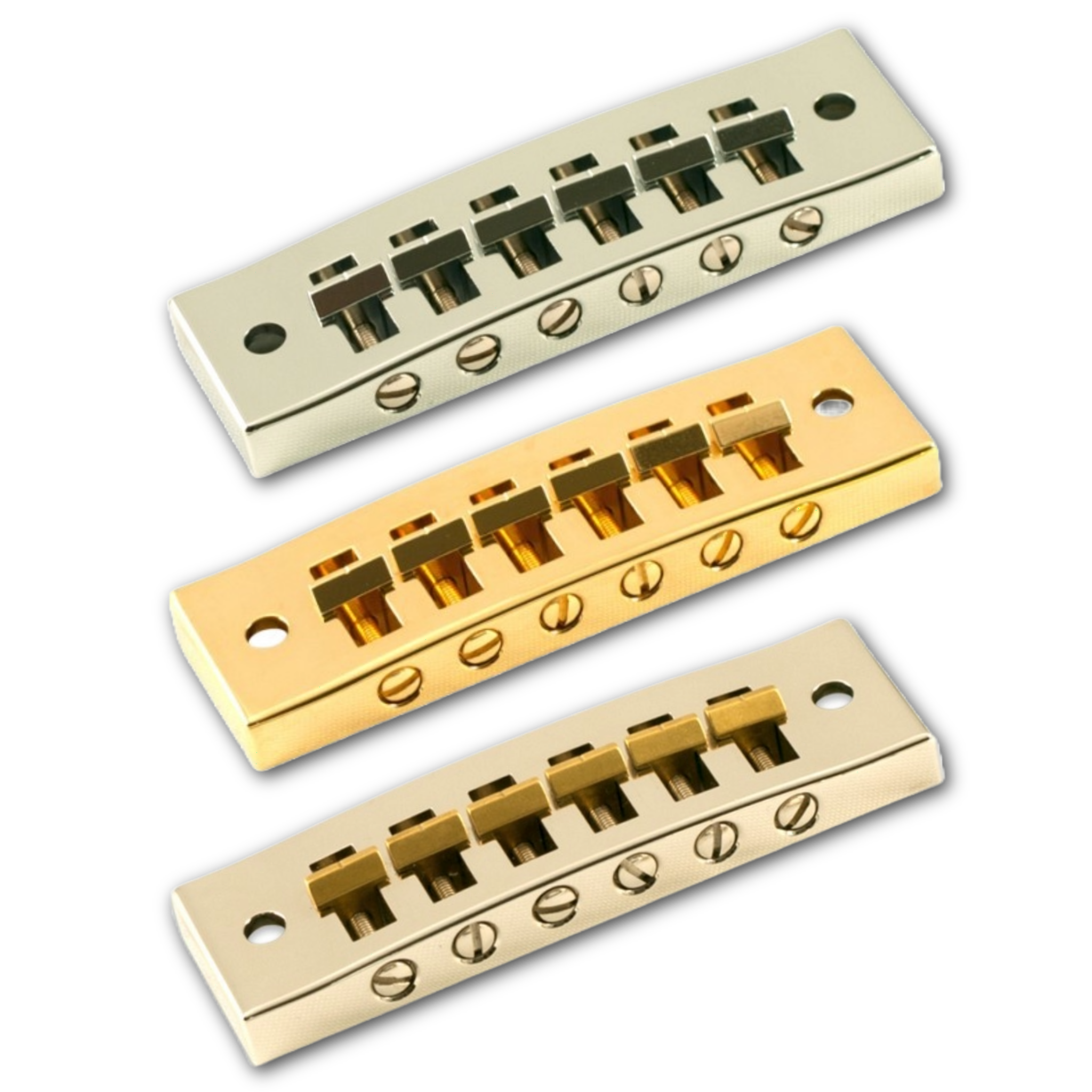 Kluson "Harmonica" Tune-O-Matic TOM Bridge w/ Posts (Steel) - Fits Gibson® - Randy's LLC