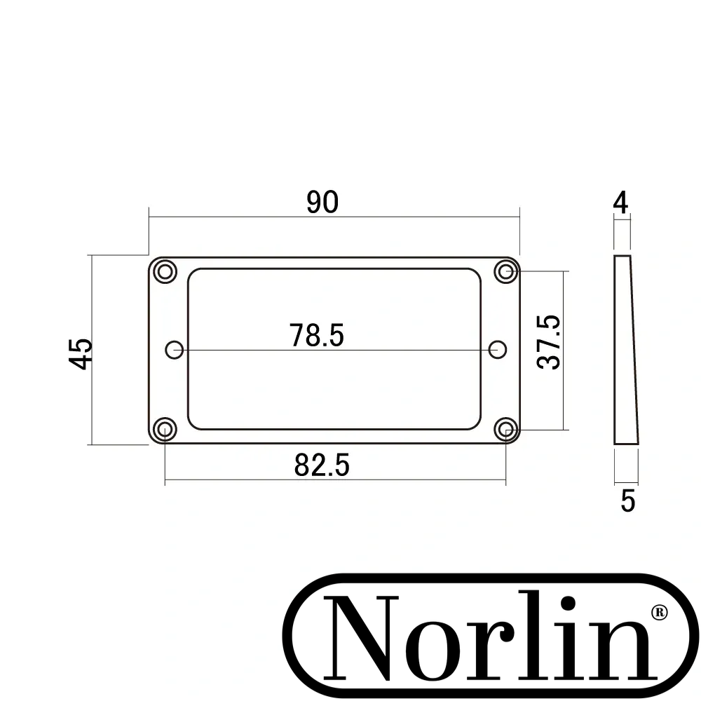 Humbucker Pickup Tapered Mounting Ring (Black) for Gibson® Guitars - Randy's LLC