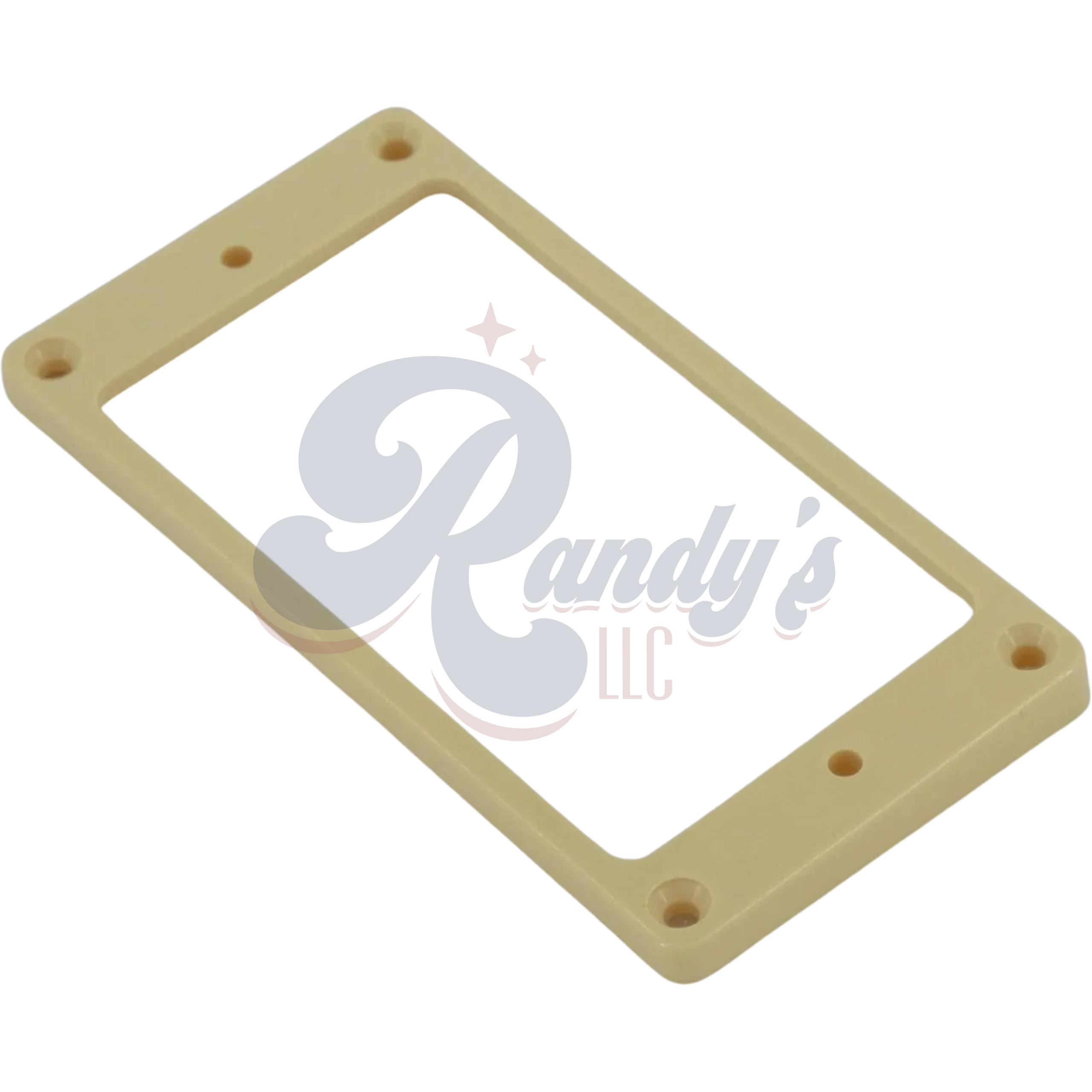 HOSCO Humbucker Mounting Ring (Tapered w/ Flat Top & Curved Bottom) Cream - Fits Gibson® - Randy's LLC