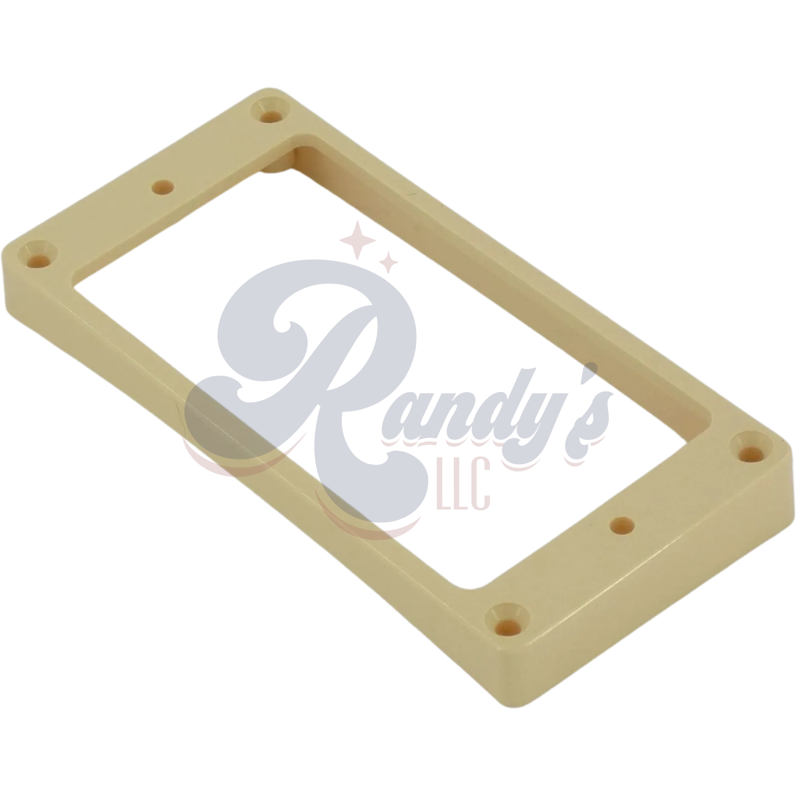 HOSCO Humbucker Mounting Ring (Tapered w/ Flat Top & Curved Bottom) Cream - Fits Gibson® - Randy's LLC