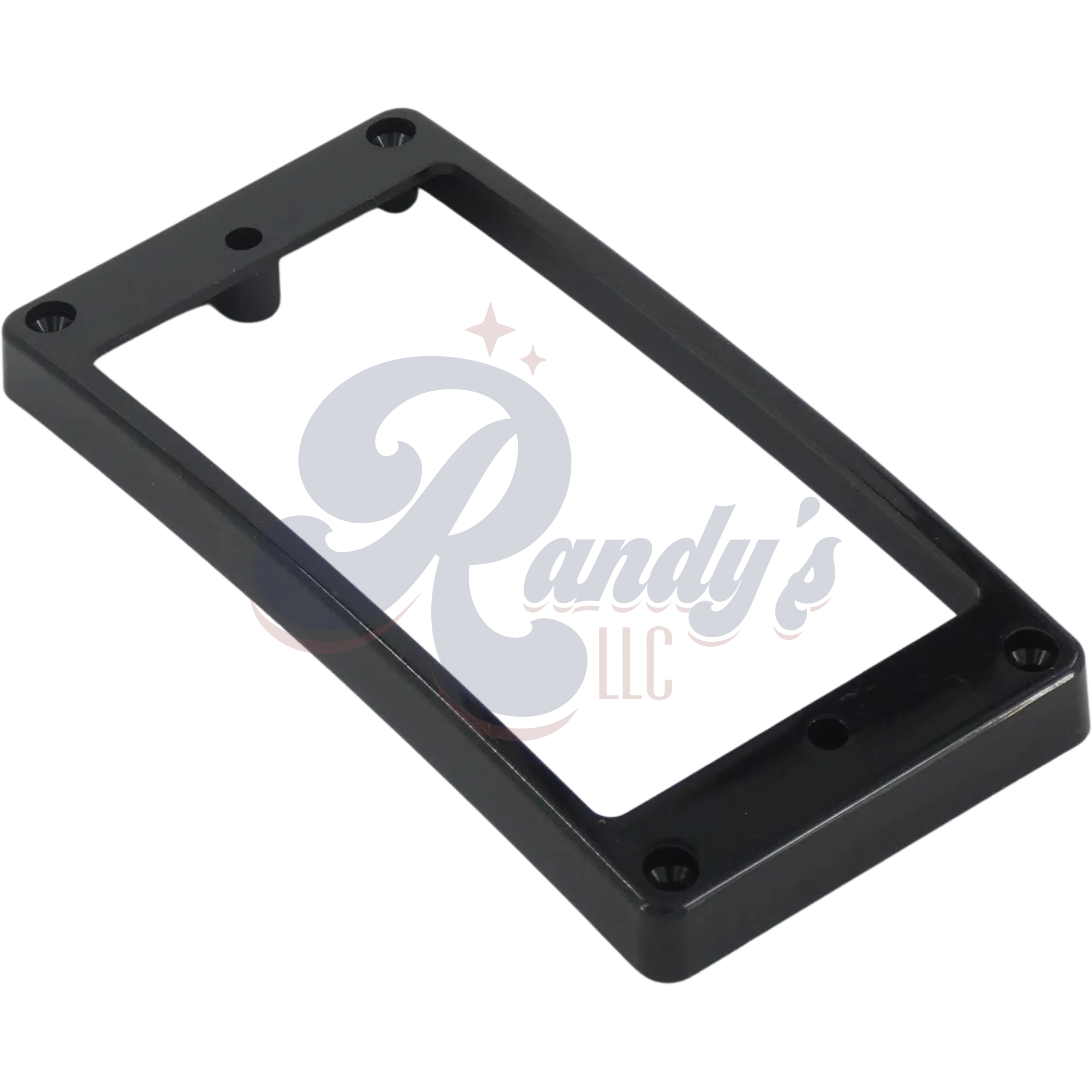 HOSCO Humbucker Mounting Ring (Tapered w/ Curved Top & Bottom) Black - Fits Gibson® - Randy's LLC