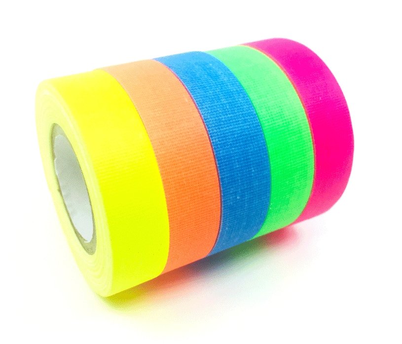 Gaffer Tape — Fluoro 5-Pack, 1/2" x 6yd - Randy's LLC