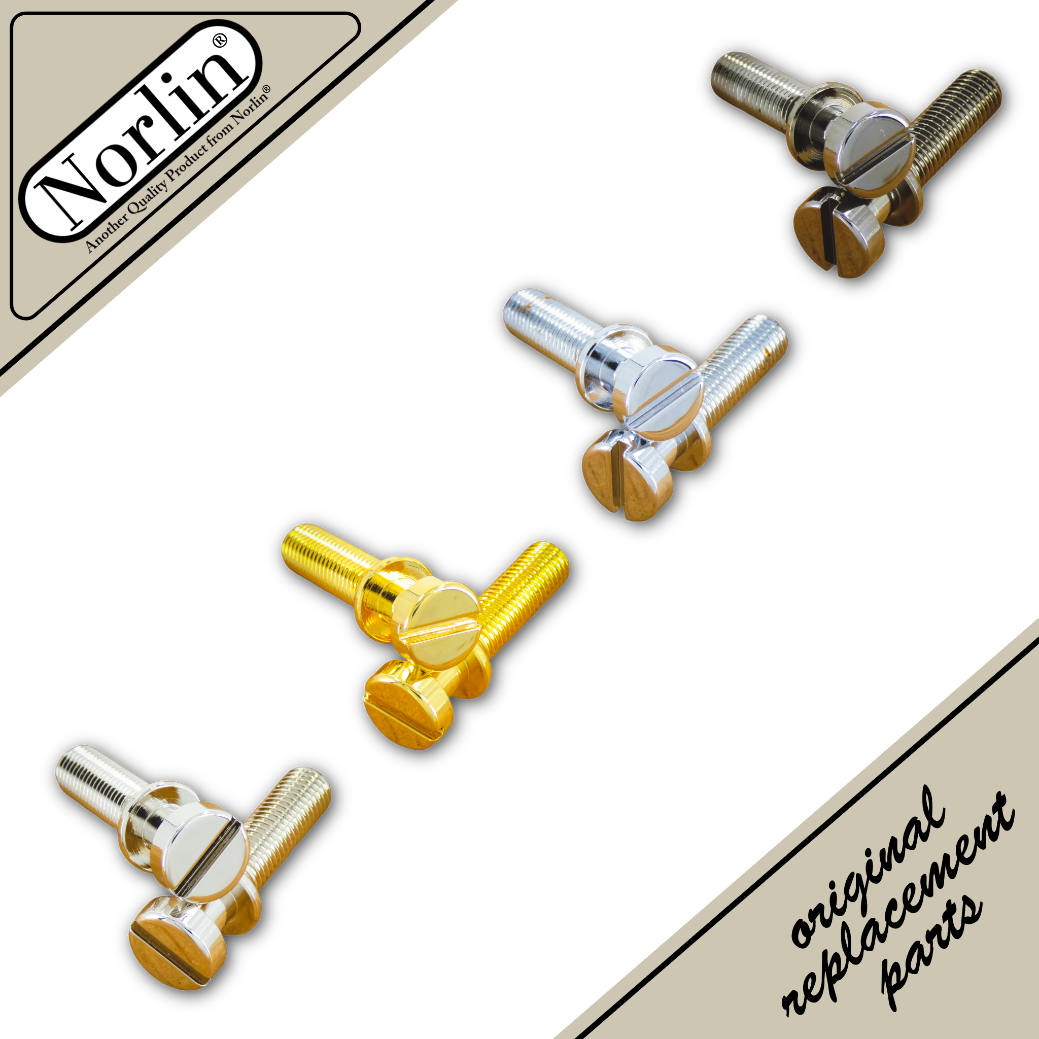 Vintage Historic Tall Stop Bar Tailpiece Studs for Gibson® Guitars - Randy's LLC