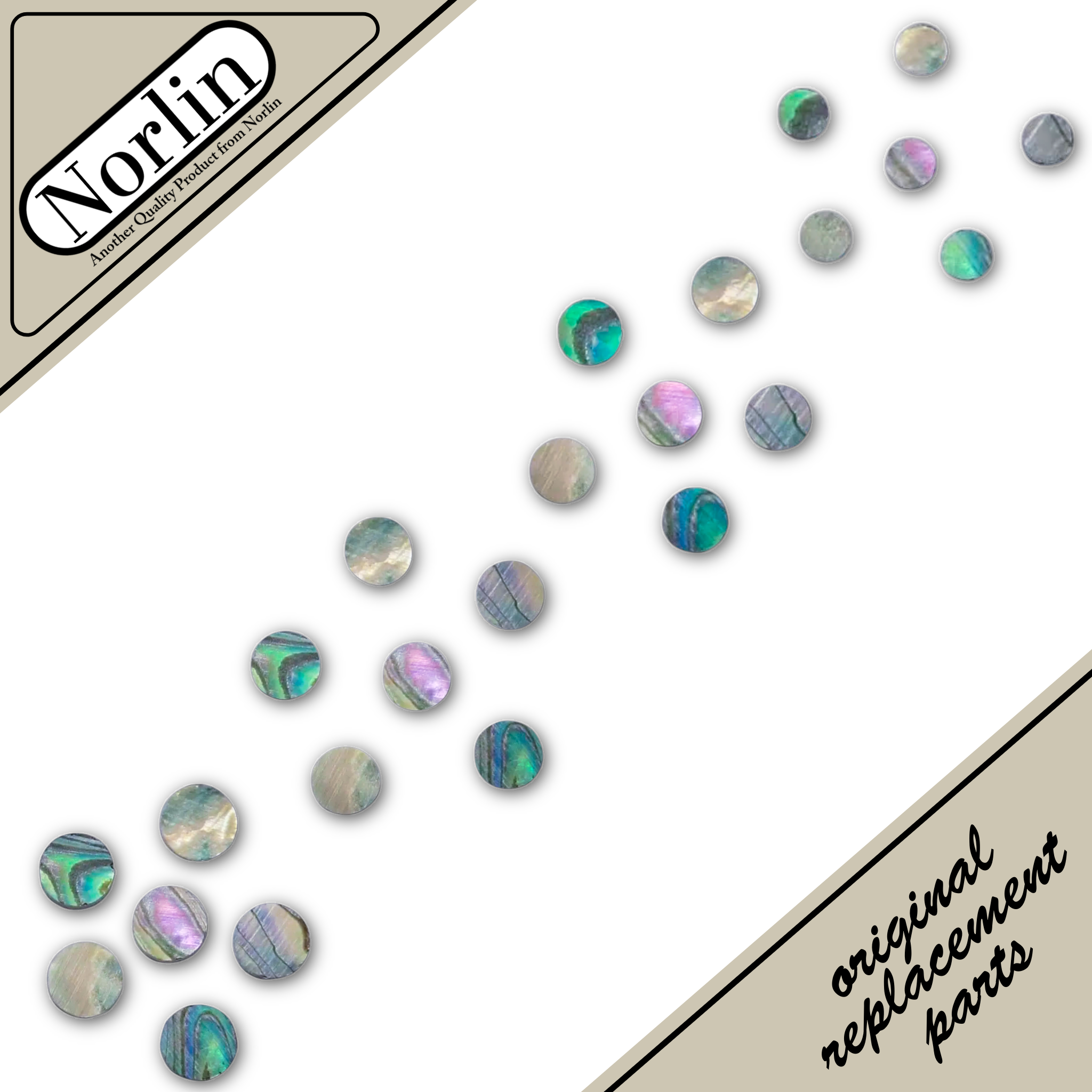 Abalone Side Position Dots & Inlays for Guitar (10-Pack) - Randy's LLC