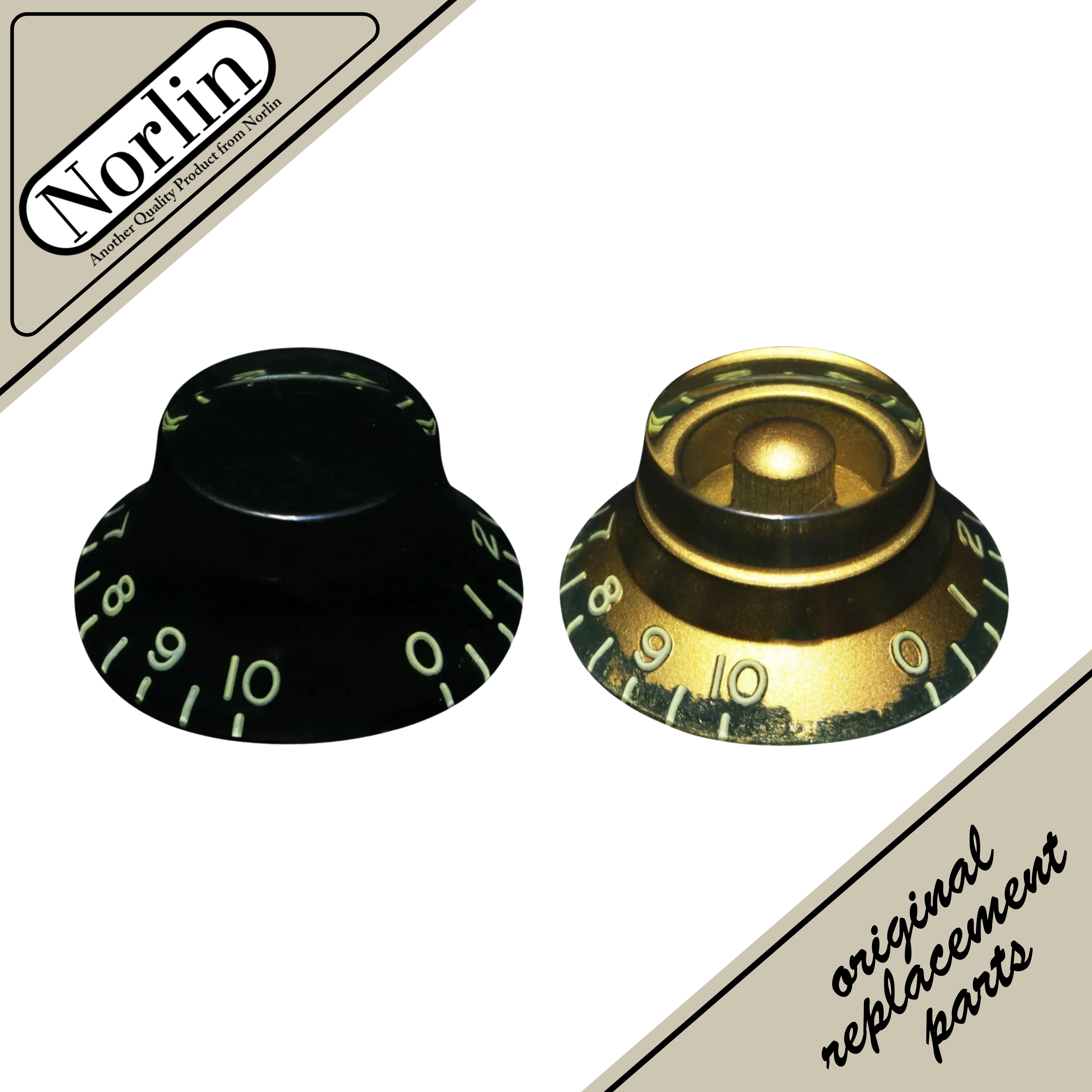 Acrylic Knobs - Aged Relic Bell Knob for Gibson® Guitars (Inch) - Randy's LLC