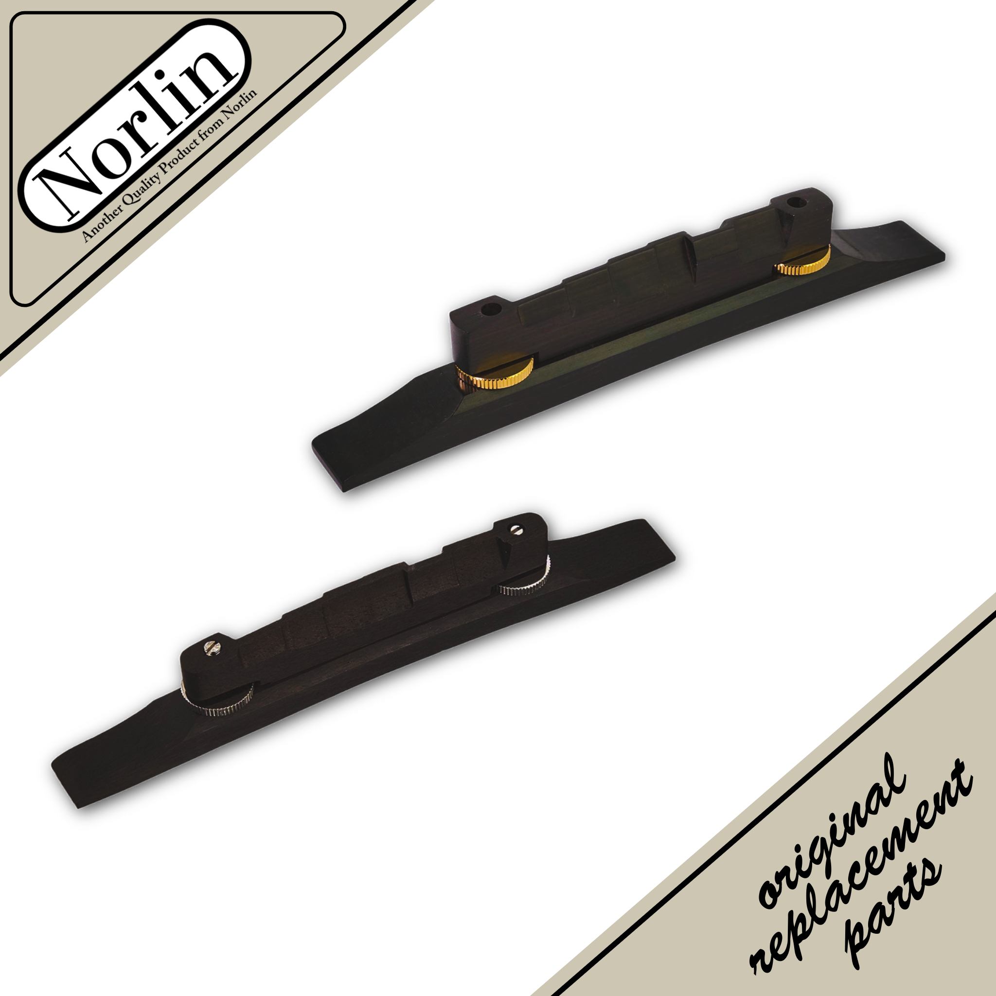 Archtop Compensated Ebony Bridge for Gibson® & Epiphone® Guitars - Randy's LLC