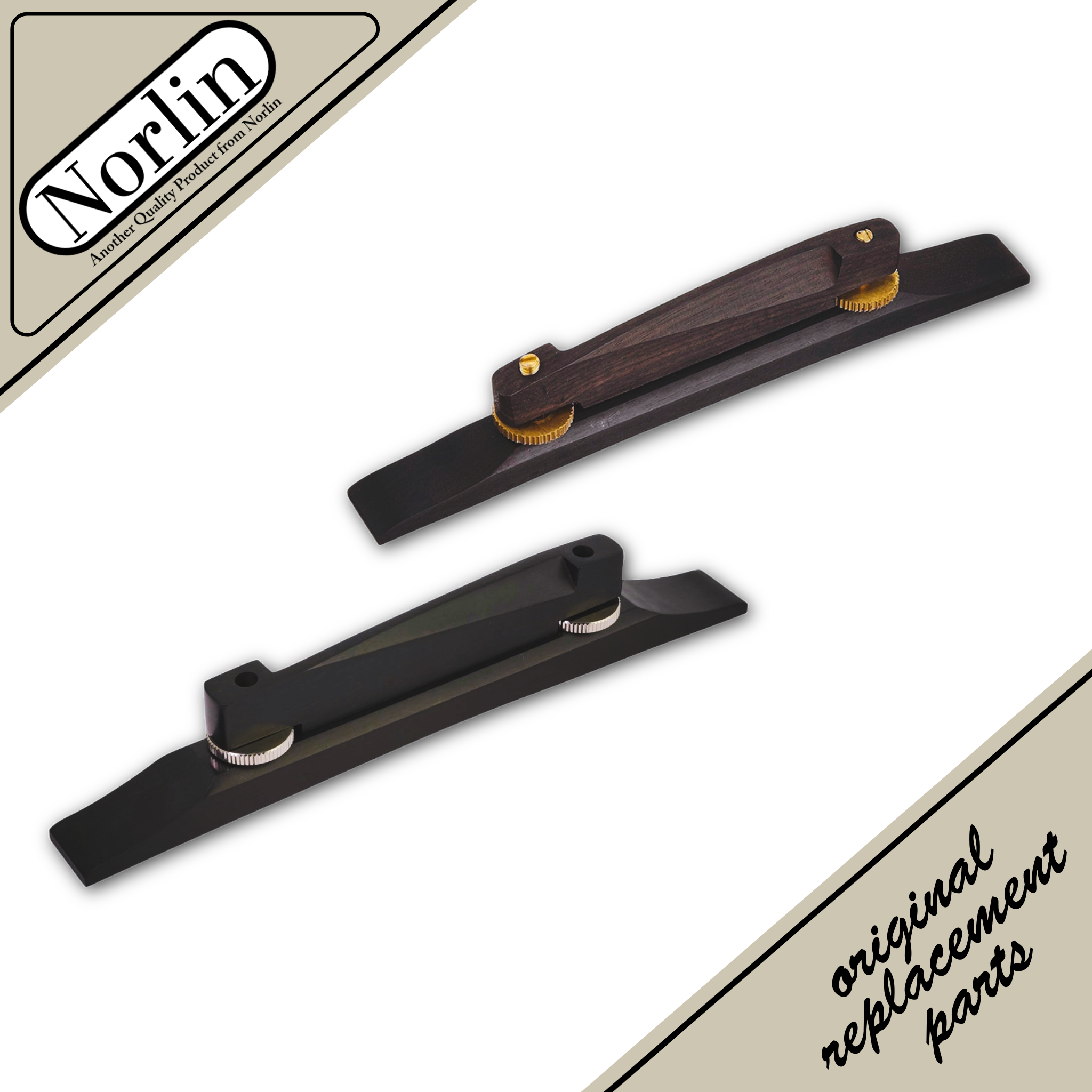 Archtop Slanted Ebony Bridge for Gibson® & Epiphone® Guitars - Randy's LLC