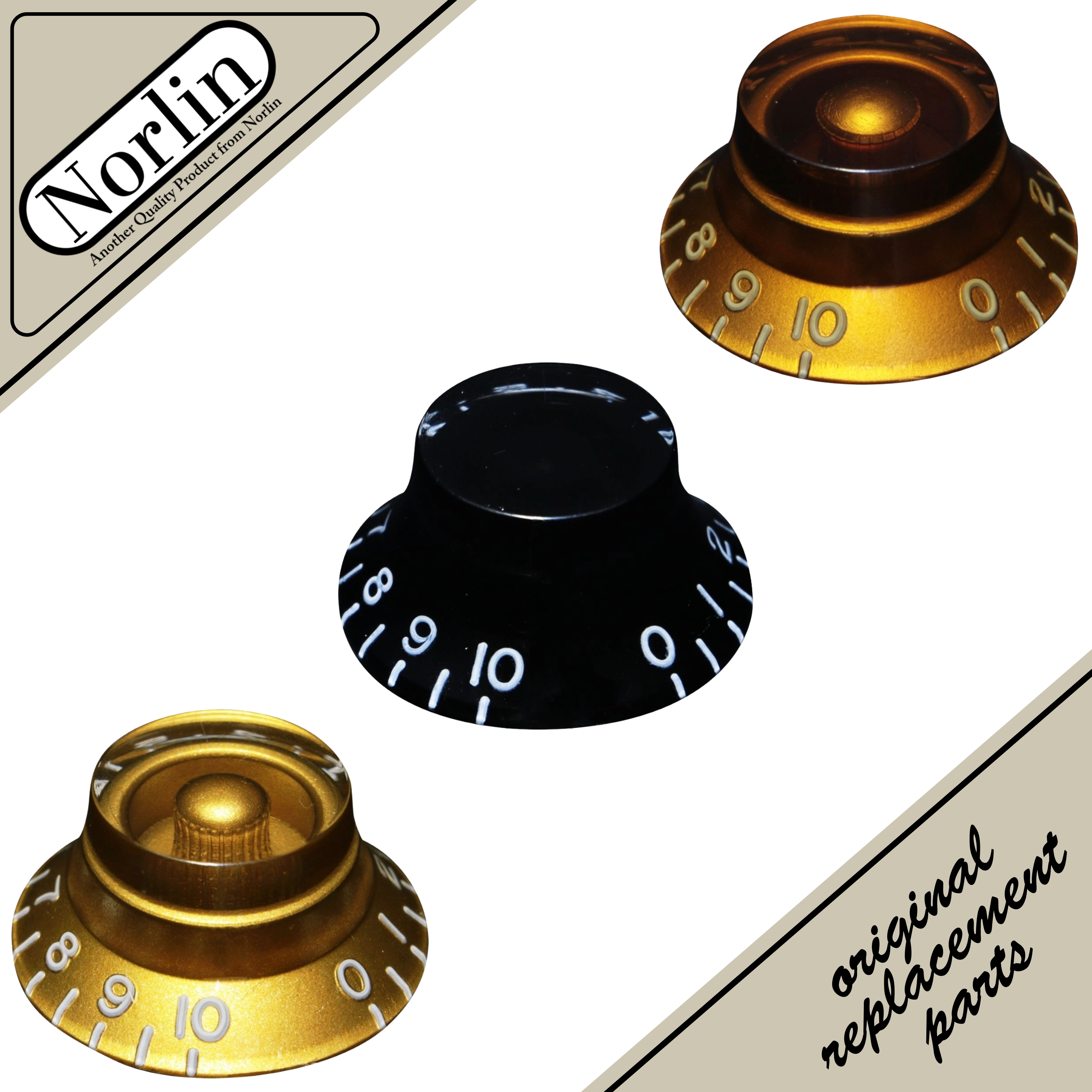 Embossed Bell Knob for Gibson® Guitars - Randy's LLC