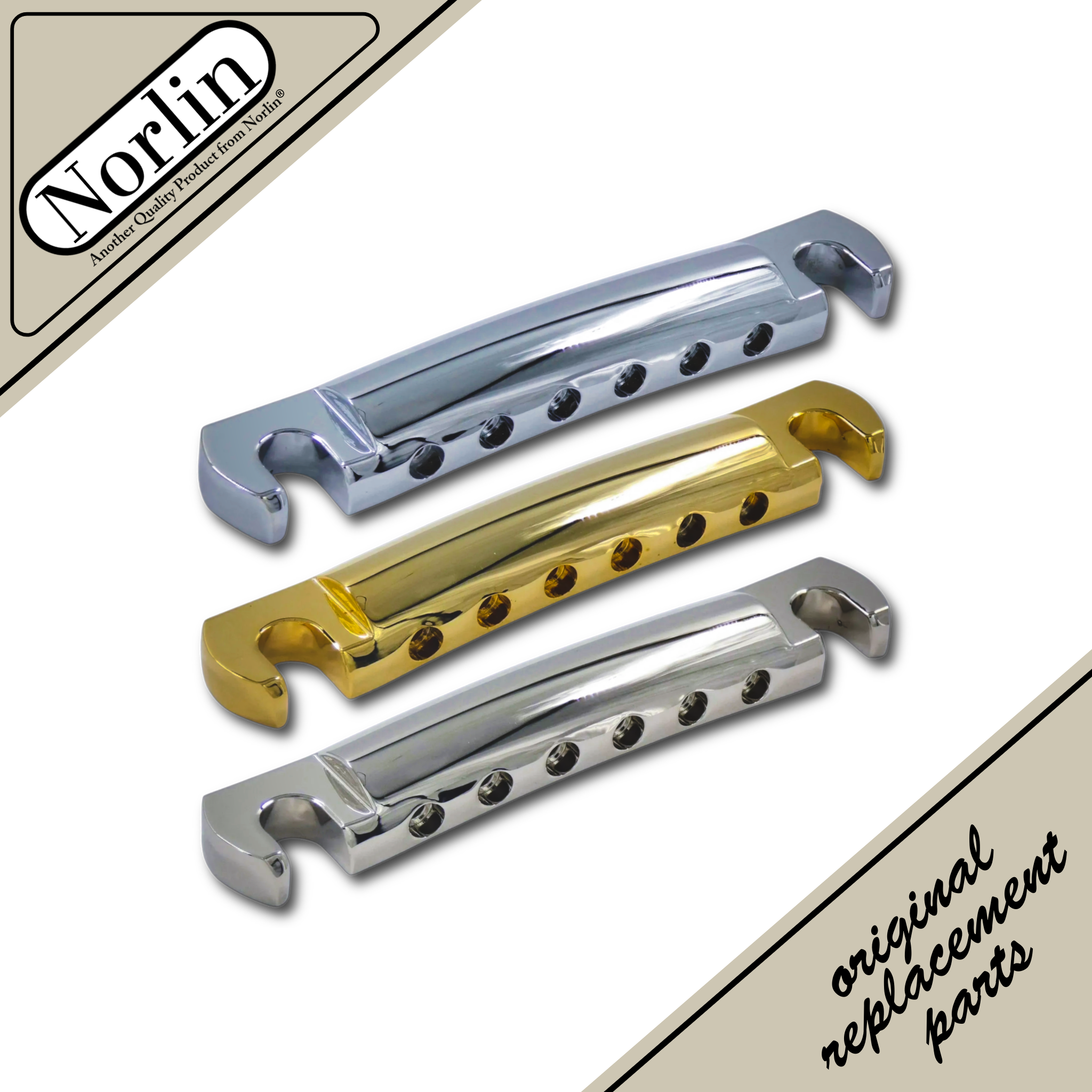 CNC Bell Brass Stop Bar for Gibson® & Epiphone® Guitars - Randy's LLC