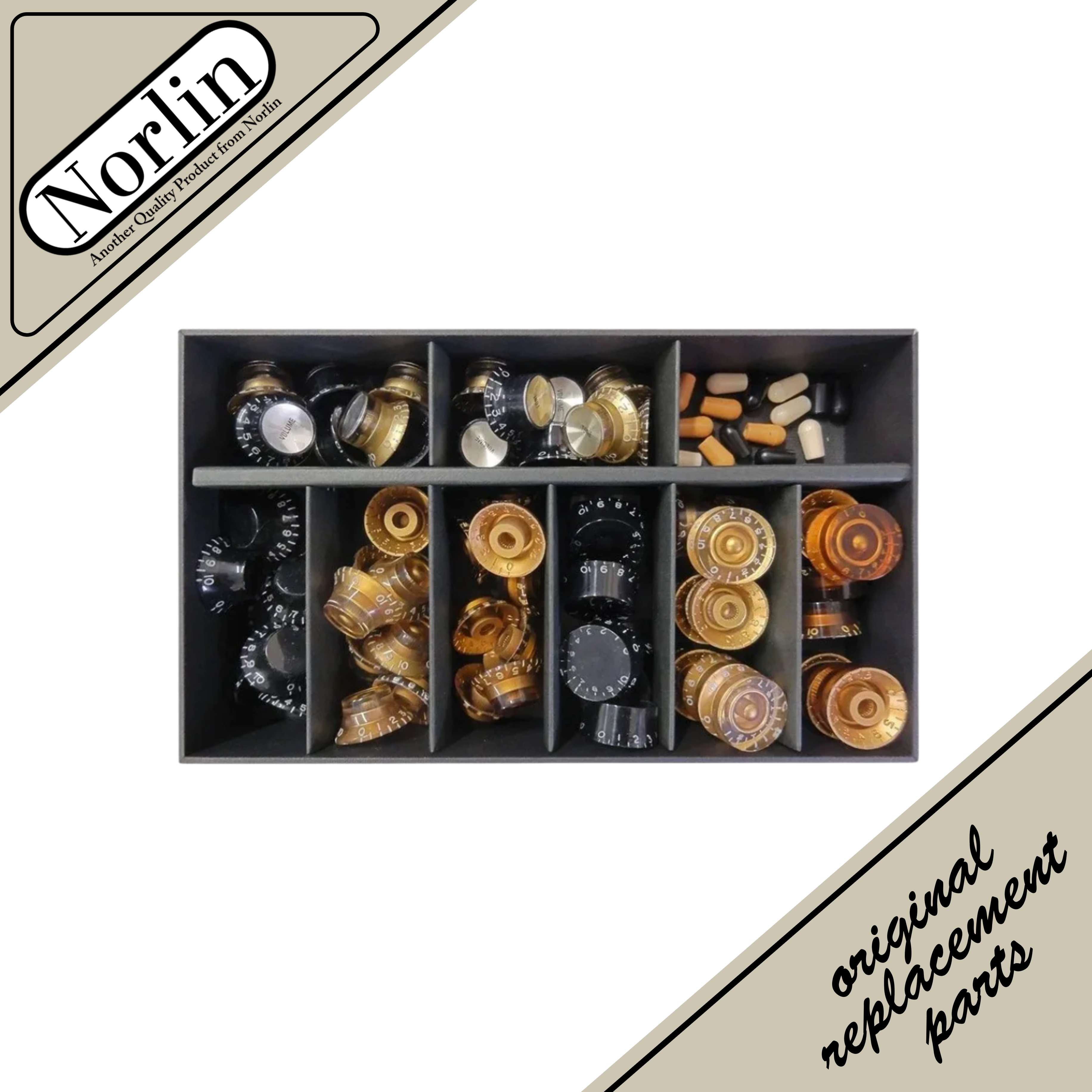 Knob & Switch Tip Assortment Kit for Gibson® Guitars (79-Pieces) - Randy's LLC