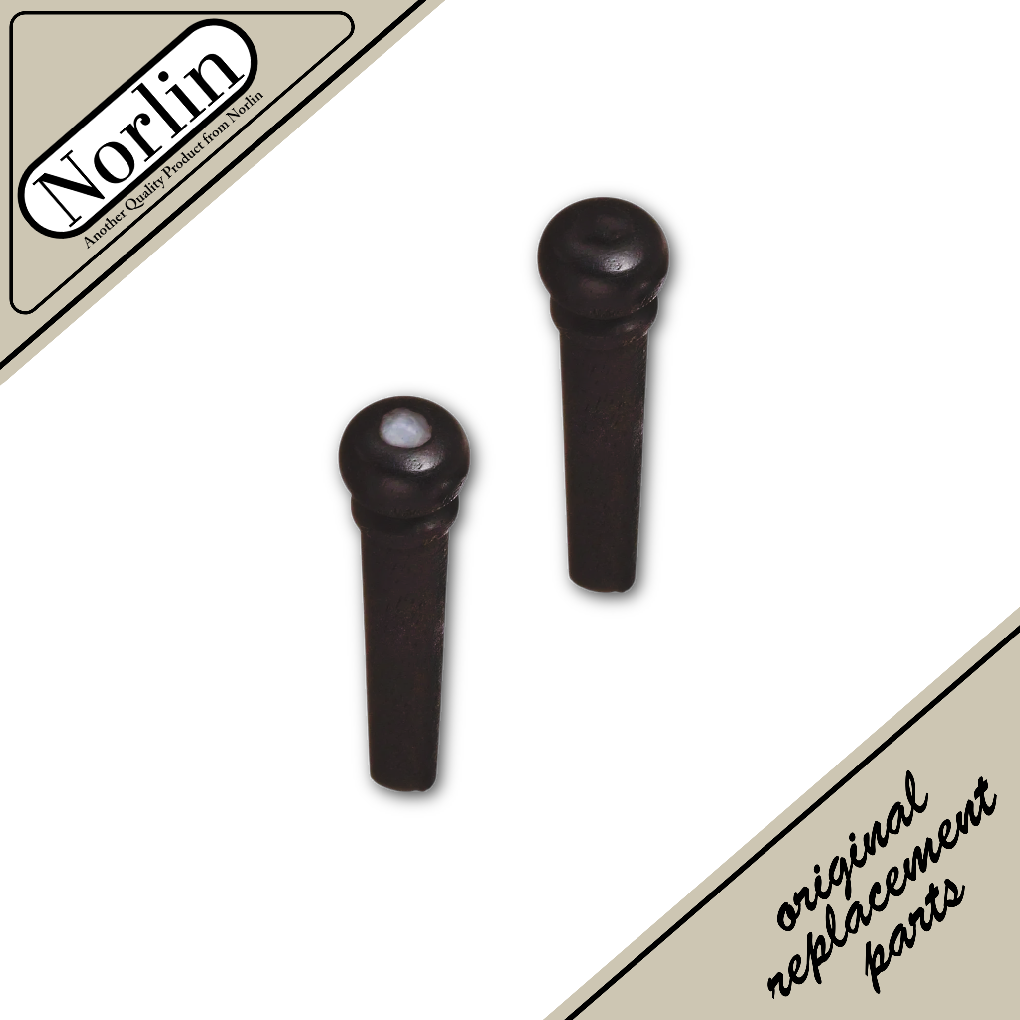 Ebony Bridge Pins for Gibson® Acoustic Guitars (6-Pack) - Randy's LLC