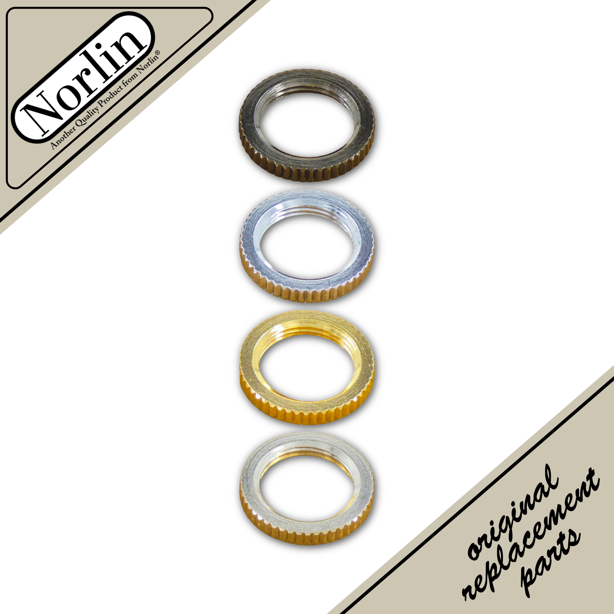 3-Way Toggle Switch Nut (Flat/Fine Knurl) for Gibson® Guitars - Randy's LLC